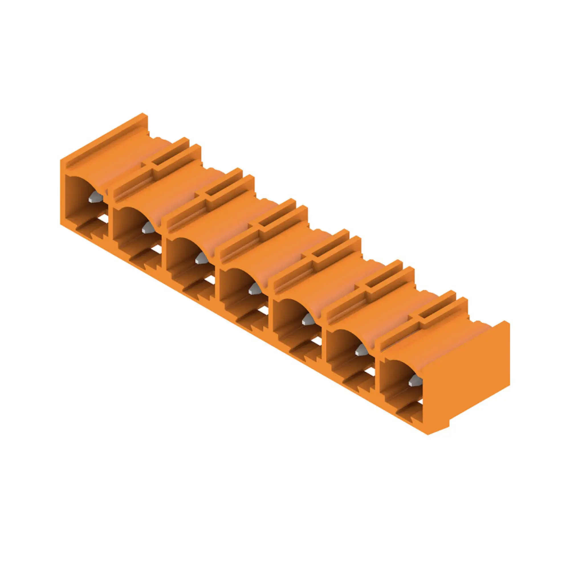 Weidmüller 1472540000 PCB connector (board connection), 500 V, 27.5 A, Pitch in mm: 7.62, Number of poles: 7, THT solder connection, Box (img_001)