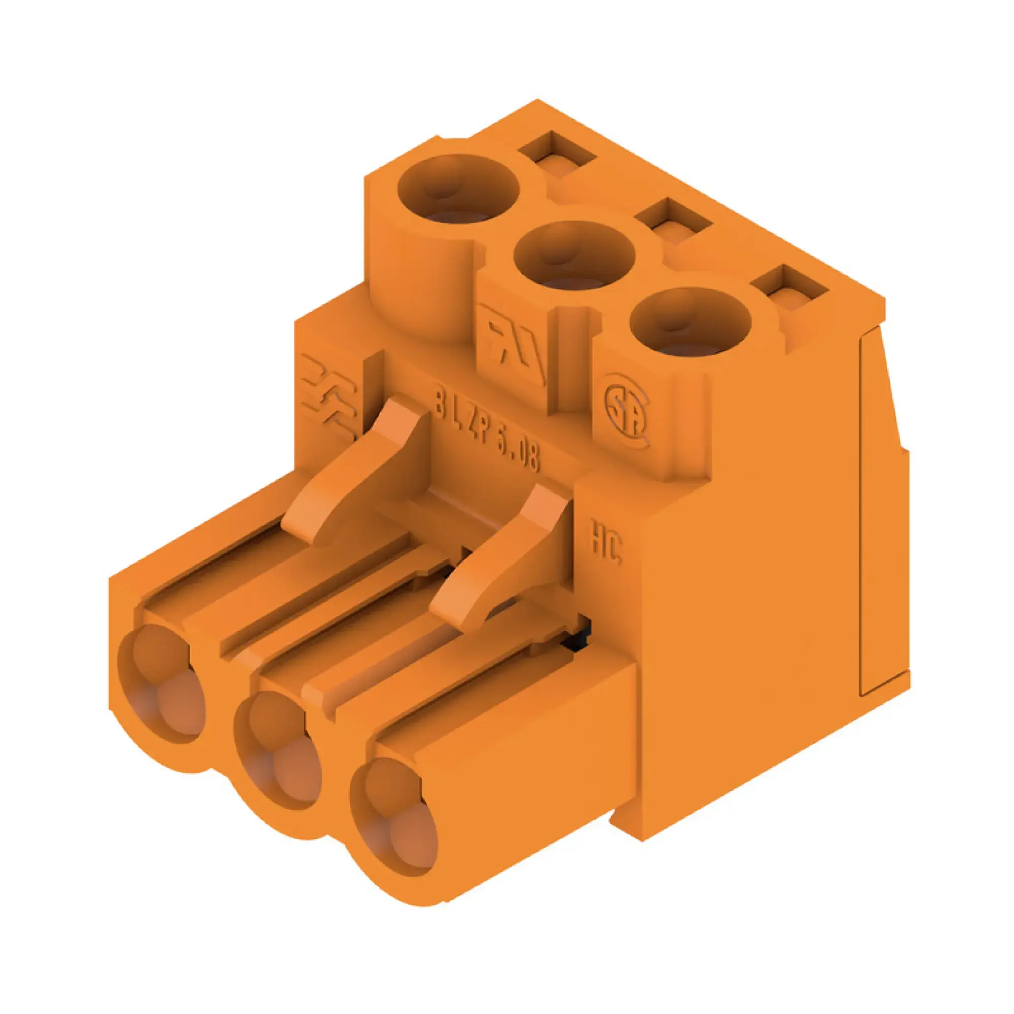 Weidmüller 2635730000 PCB connector (wire connection), 1000 V, 23 A, Pitch in mm: 5.08, 4 mm², Number of poles: 3, Clamping yoke connection, Box (img_001)