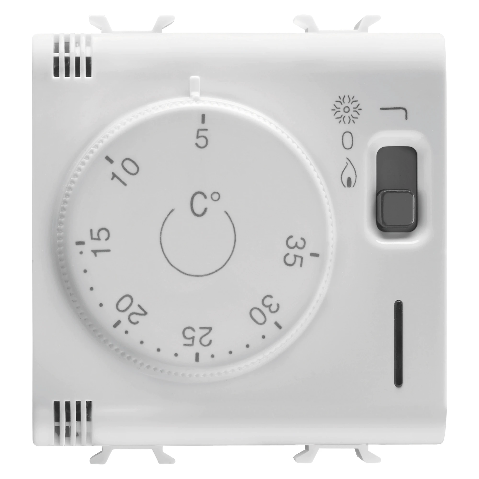 GEWISS GW10705 THERMOSTAT - 230V ac 50/60Hz - 2 MODULES - GLOSSY WHITE - CHORUSMART (img_001)