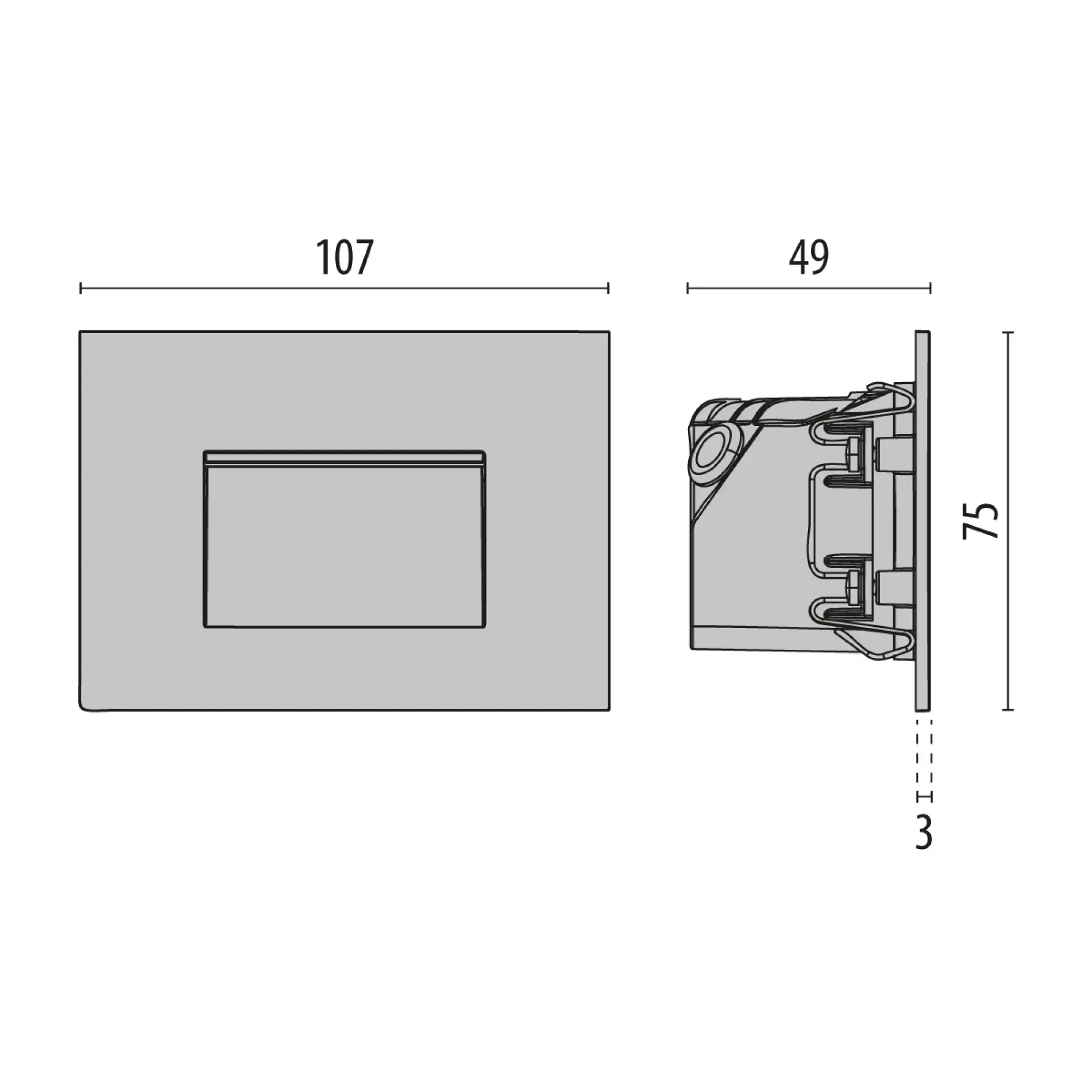 Performance iN Lighting 3100062 LED-Wandeinbauleuchte 3000K 5W statisch asymmetrische mittlere Optik 3100062 (img_003) Performance iN Lighting 3100062 LED-Wandeinbauleuchte 3000K 5W statisch asymmetrische mittlere Optik 3100062 (img_003)