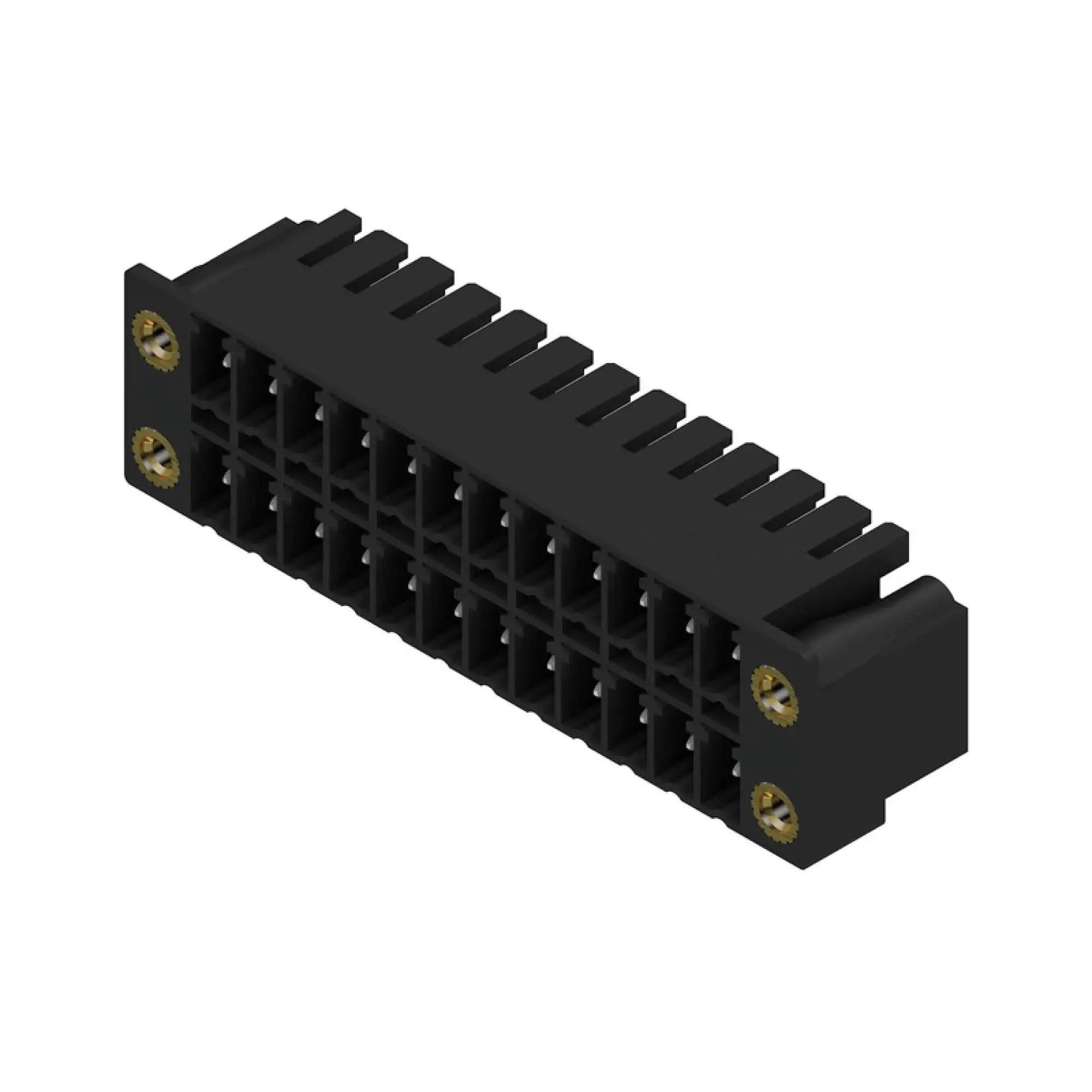 Weidmüller 1041430000 PCB connector (board connection), 160 V, 17.5 A, Pitch in mm: 3.81, Number of poles: 24, THT solder connection, Box (img_001)