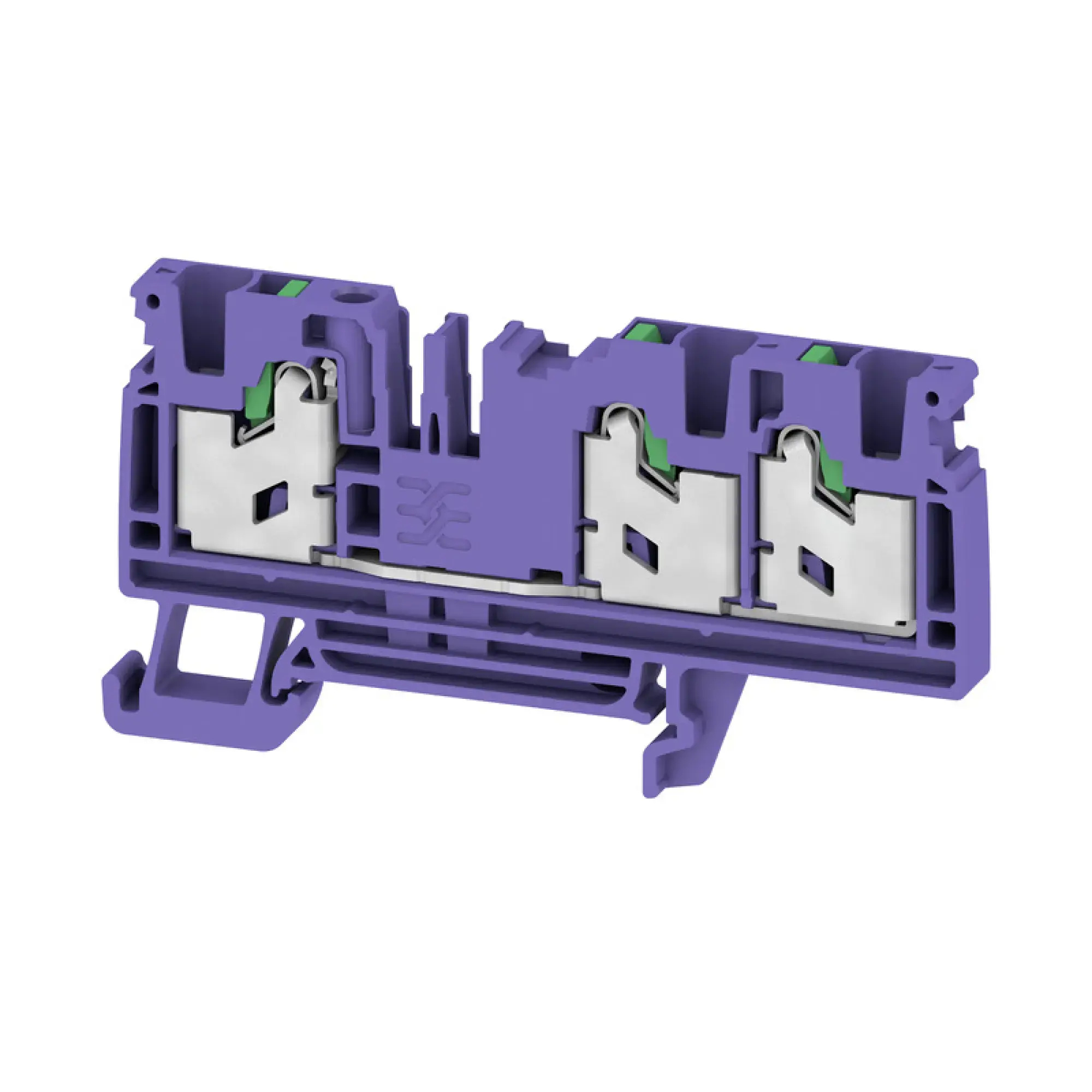 Weidmüller 3109530000 Feed-through terminal block, SNAP IN, violet, 4 mm², 32 A, 1000 V, Number of connections: 3 S3C 4 VT (img_001) Weidmüller 3109530000 Feed-through terminal block, SNAP IN, violet, 4 mm², 32 A, 1000 V, Number of connections: 3 S3C 4 VT (img_001)