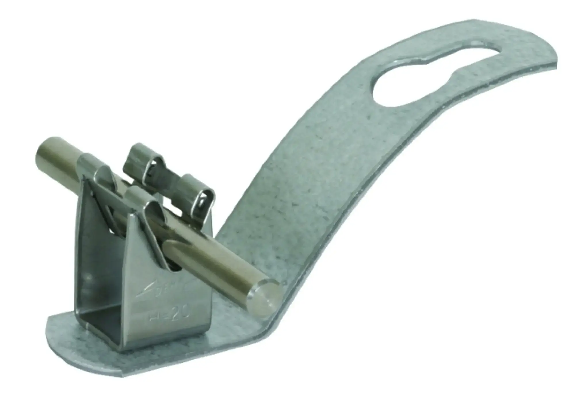 Dehn 206105 Roof cond. holder f. corrug. sheet roof. profile 5 w. DEHNgrip Rd 8mm St/tZn (img_001) Dehn 206105 Roof cond. holder f. corrug. sheet roof. profile 5 w. DEHNgrip Rd 8mm St/tZn (img_001)