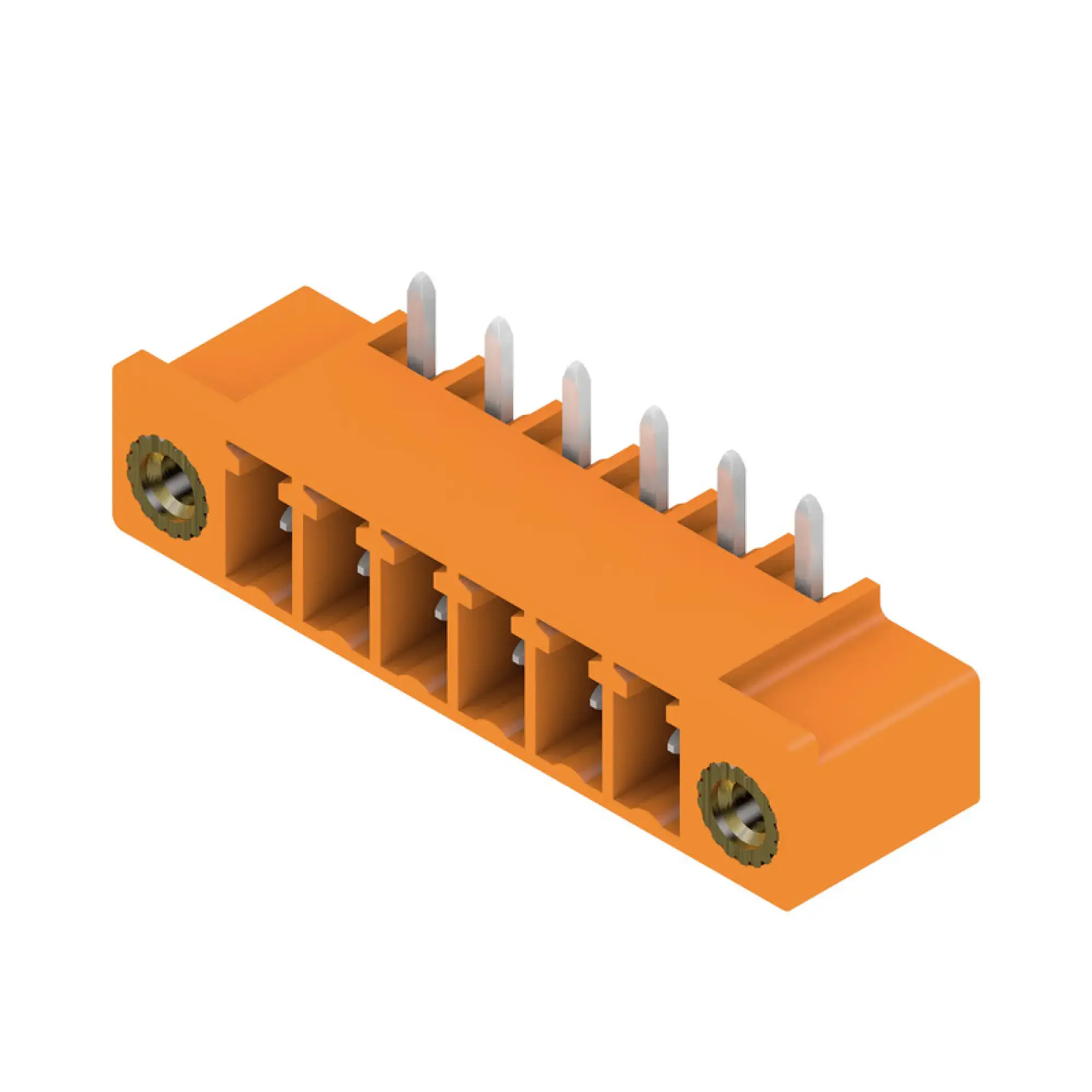 Weidmüller 1038080000 PCB connector (board connection), 160 V, 17.5 A, Pitch in mm: 3.81, Number of poles: 6, THT solder connection, Box (img_001) Weidmüller 1038080000 PCB connector (board connection), 160 V, 17.5 A, Pitch in mm: 3.81, Number of poles: 6, THT solder connection, Box (img_001)