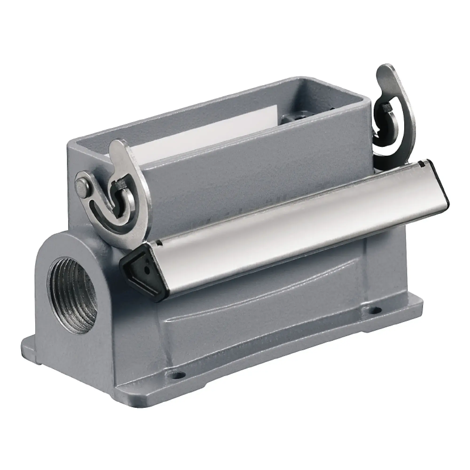 Weidmüller 1665090000 Housing (industry plug-in connectors), Base housing, End-locking clamp, lower side, Size: 5, IP65 (in plugged condition) (img_001) Weidmüller 1665090000 Housing (industry plug-in connectors), Base housing, End-locking clamp, lower side, Size: 5, IP65 (in plugged condition) (img_001)