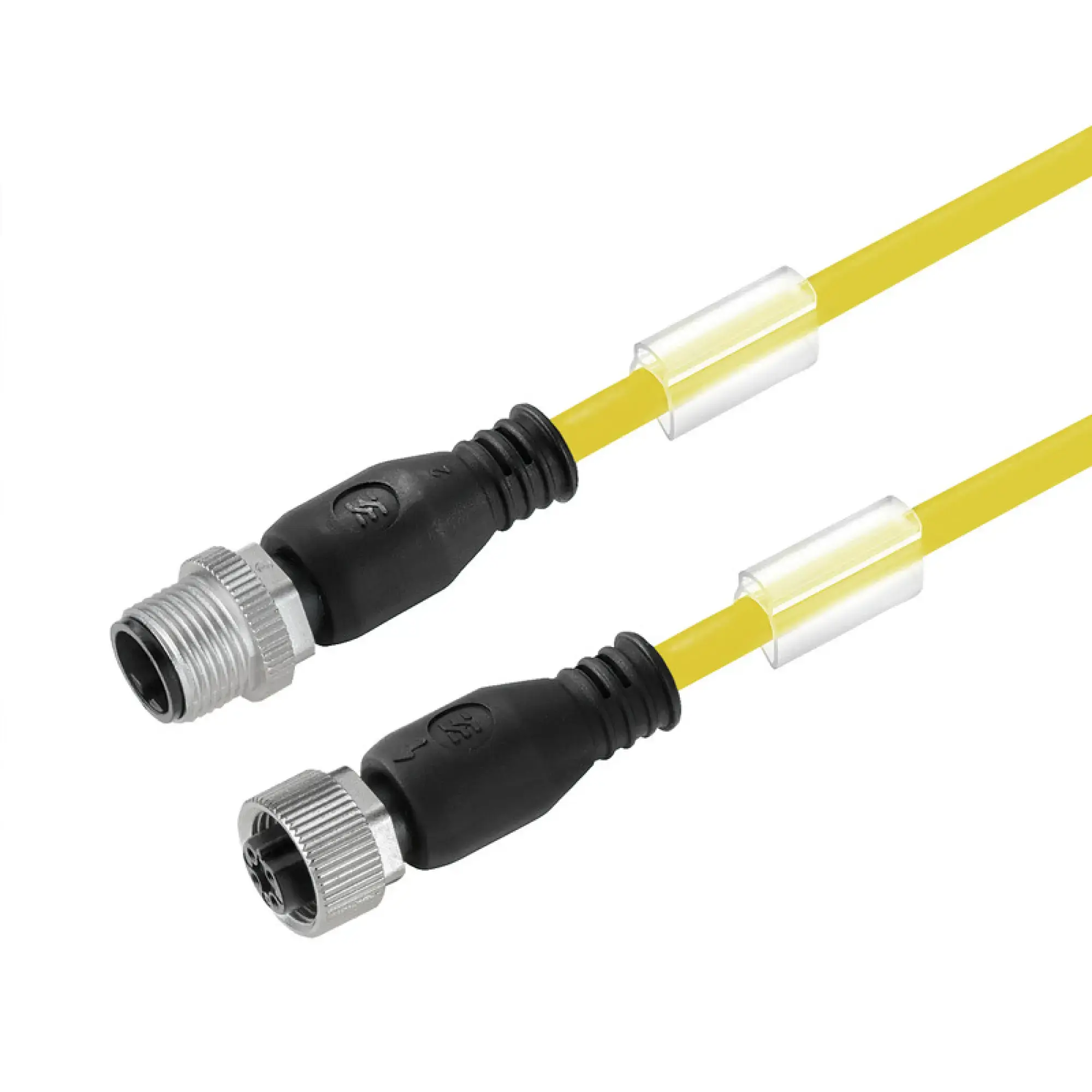 Weidmüller 1093000150 Sensor-actuator Cable (assembled), Connecting line, M12 / M12, Number of poles: 3, pin, straight - socket, straight, LED: No, Cable length: 1.5 m, Shi (img_001)