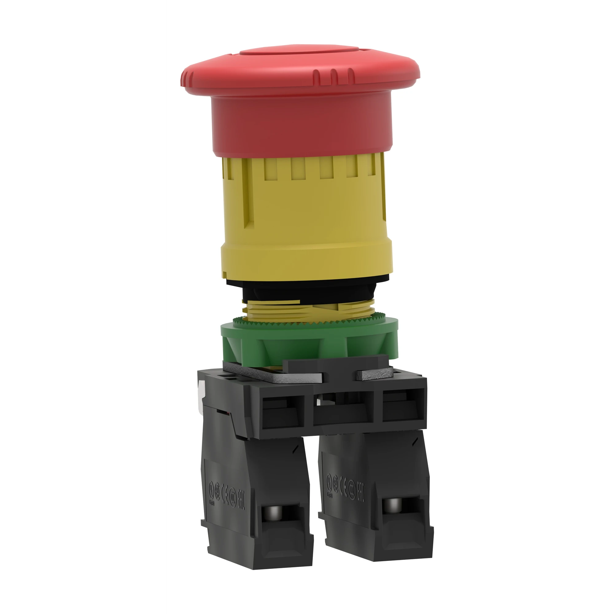 Schneider Electric XB5AS8444 Emergency Stop/Emergency-Off Switch, Harmony XB5, Plastic, Twist Release, 22mm, Mushroom 40mm, 2NC (img_004)