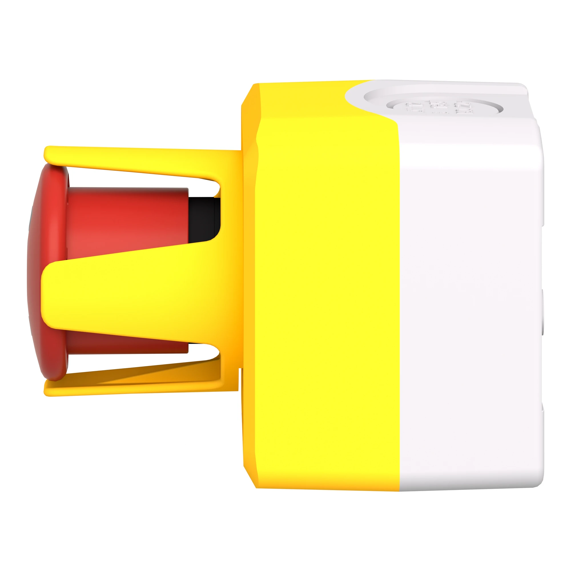Schneider Electric XALFKT64441 Surface-mounted enclosure, Harmony XALF, plastic, light gray, yellow, 1 emergency stop switch, protection collar, status indicator, 2NC (img_005)