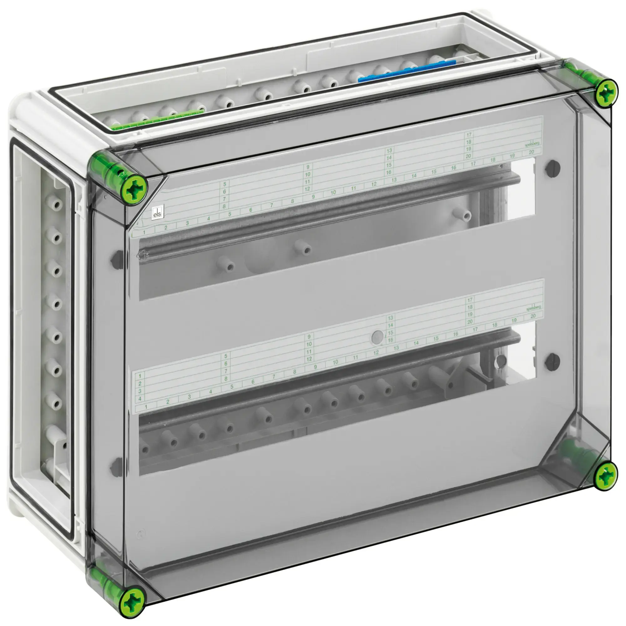 Spelsberg 01534001 Distribution board, Type of protection IP65, 40 TE, Impact strength IK08, Protection class II, Rated insulation voltage 400V AC, Halogen free (img_001)