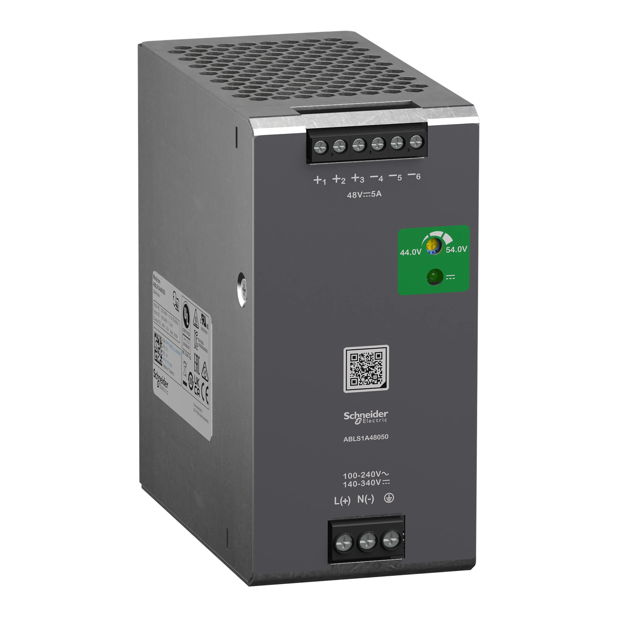 Schneider Electric ABLS1A48050 Spannungsversorgung, Modicon ABLS, Optimum, getaktet, 1-phasig, 100-240V AC, 48V DC, 5A, 240W (img_001) Schneider Electric ABLS1A48050 Spannungsversorgung, Modicon ABLS, Optimum, getaktet, 1-phasig, 100-240V AC, 48V DC, 5A, 240W (img_001)