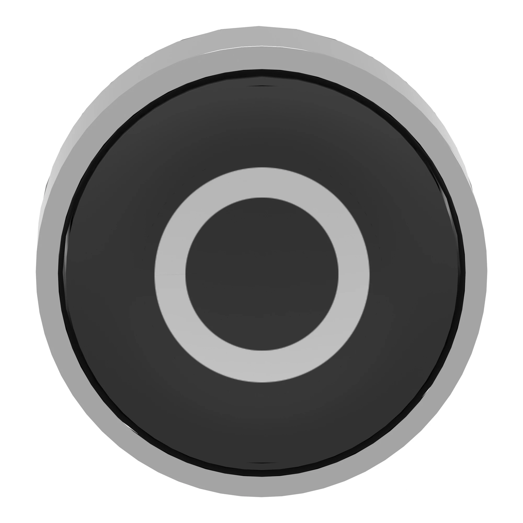 Schneider Electric ZB4BA232 Push Button, Front Element, Harmony XB4, Metal, 22mm, Black, Marked O, Momentary (img_004)