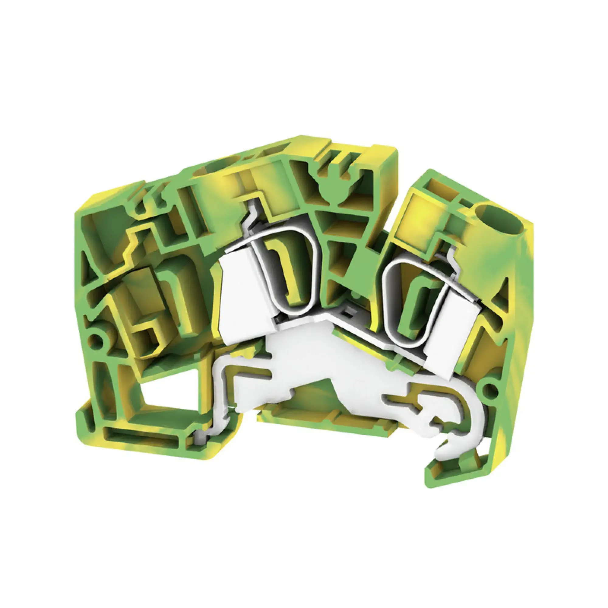 Weidmüller 1771370000 PE terminal, Tension-clamp connection, Green/yellow, 6 mm², 800 V, Number of connections: 2, Number of levels: 1, TS 35, V-0, Wemid (img_001) Weidmüller 1771370000 PE terminal, Tension-clamp connection, Green/yellow, 6 mm², 800 V, Number of connections: 2, Number of levels: 1, TS 35, V-0, Wemid (img_001)