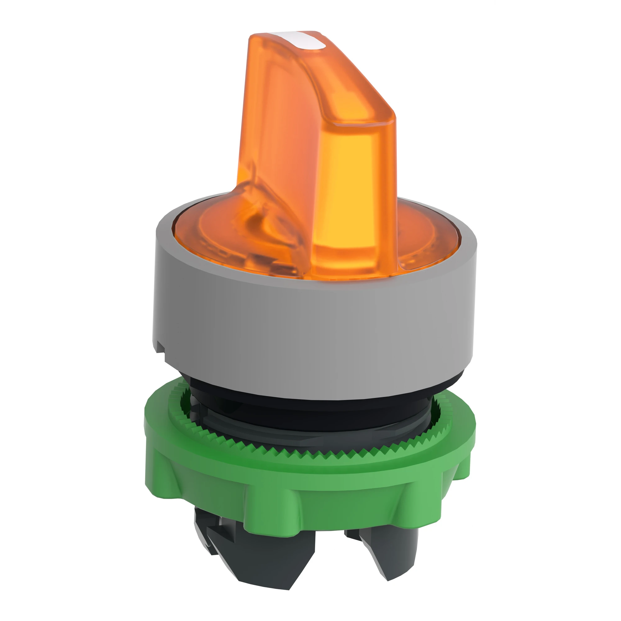 Schneider Electric ZB5AK1353C0 Illuminated Selector Switch, Front Element, Harmony XB5, Plastic, 22mm, Orange, for Universal LED, 3 Positions, Detent (img_006)