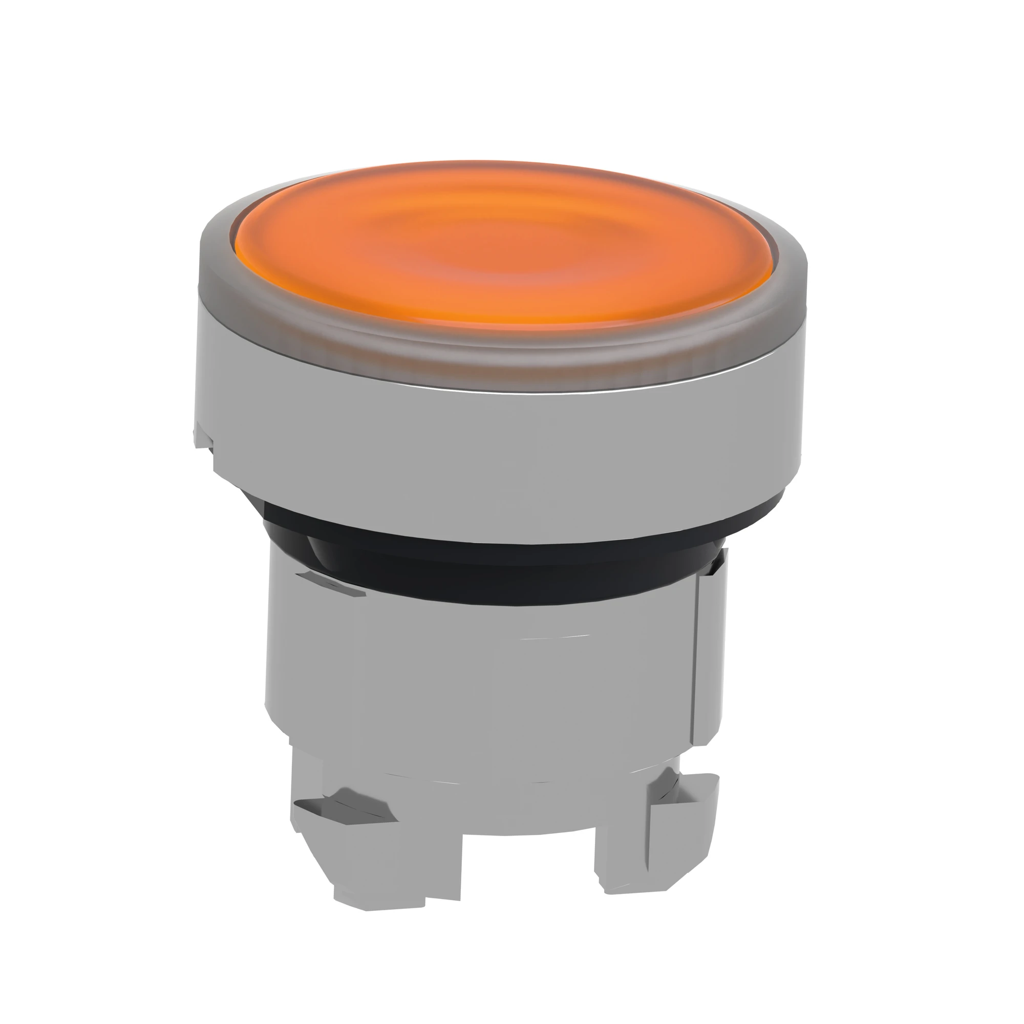 Schneider Electric ZB4BA58 Illuminated push-button, front element, Harmony XB4, metal, 22mm, orange, momentary, for universal LED, for insert labels (img_006)
