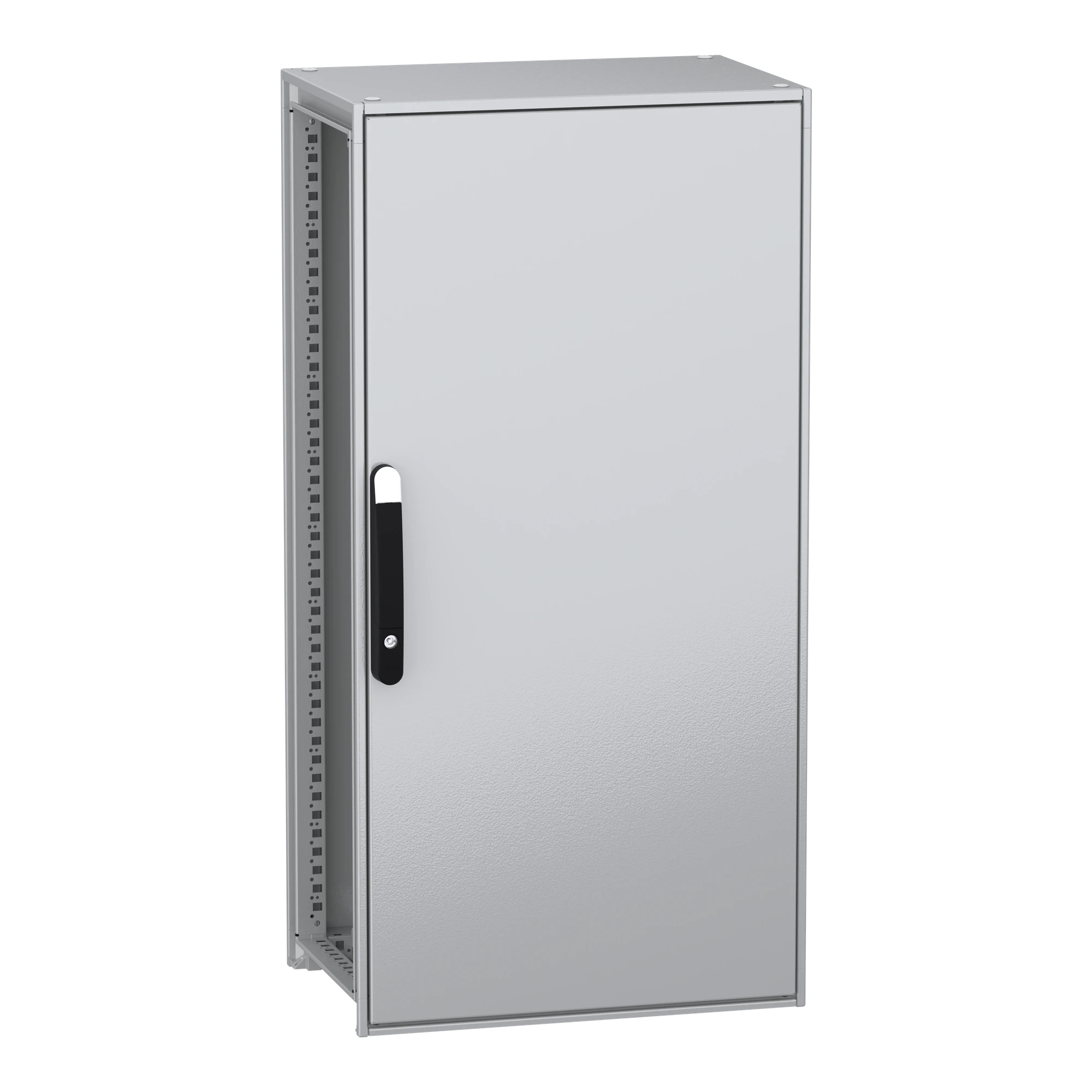 Schneider Electric NSYSFN12640P Freestanding enclosure, electrical, PanelSeT SFN, made of decarbonized steel, with mounting plate, assembled, 1200x600x400mm, IP55 (img_001)