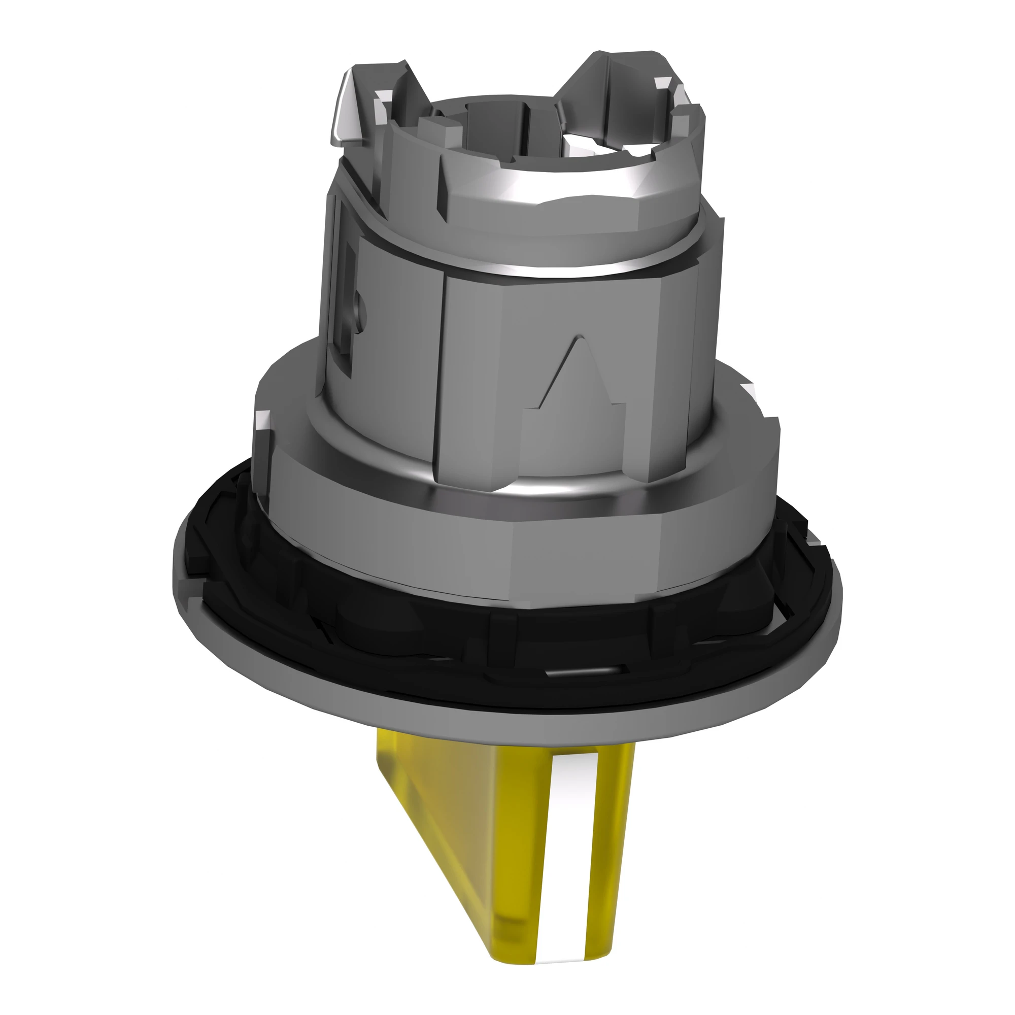Schneider Electric ZB4FK1883 Illuminated selector switch, front element, Harmony XB4F, metal, 30mm, yellow, for universal LED, 3 positions, momentary right (img_006)