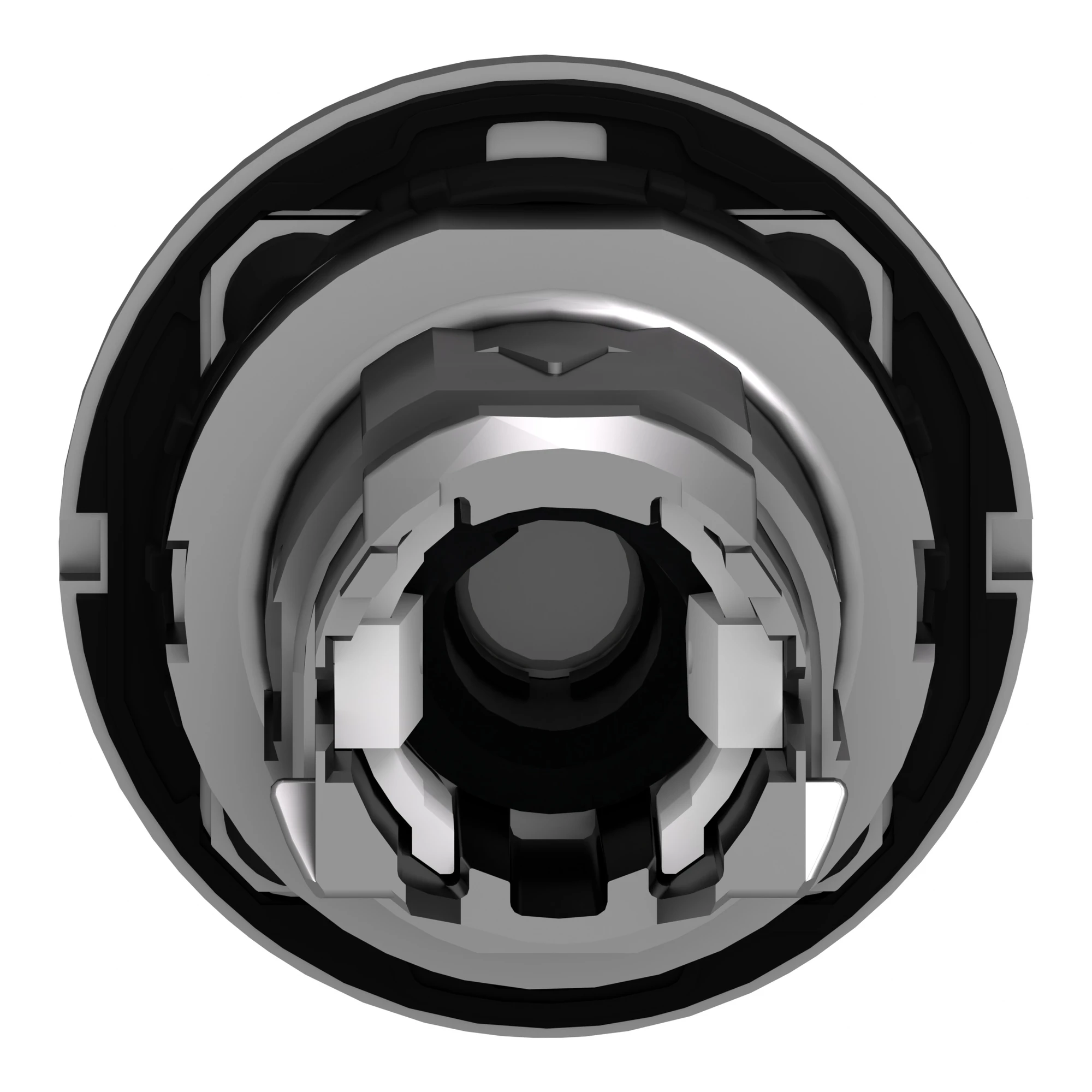 Schneider Electric ZB4FK1243 Illuminated selector switch, front element, Harmony XB4F, metal, 30mm, red, for universal LED, 2 positions, latching (img_002)
