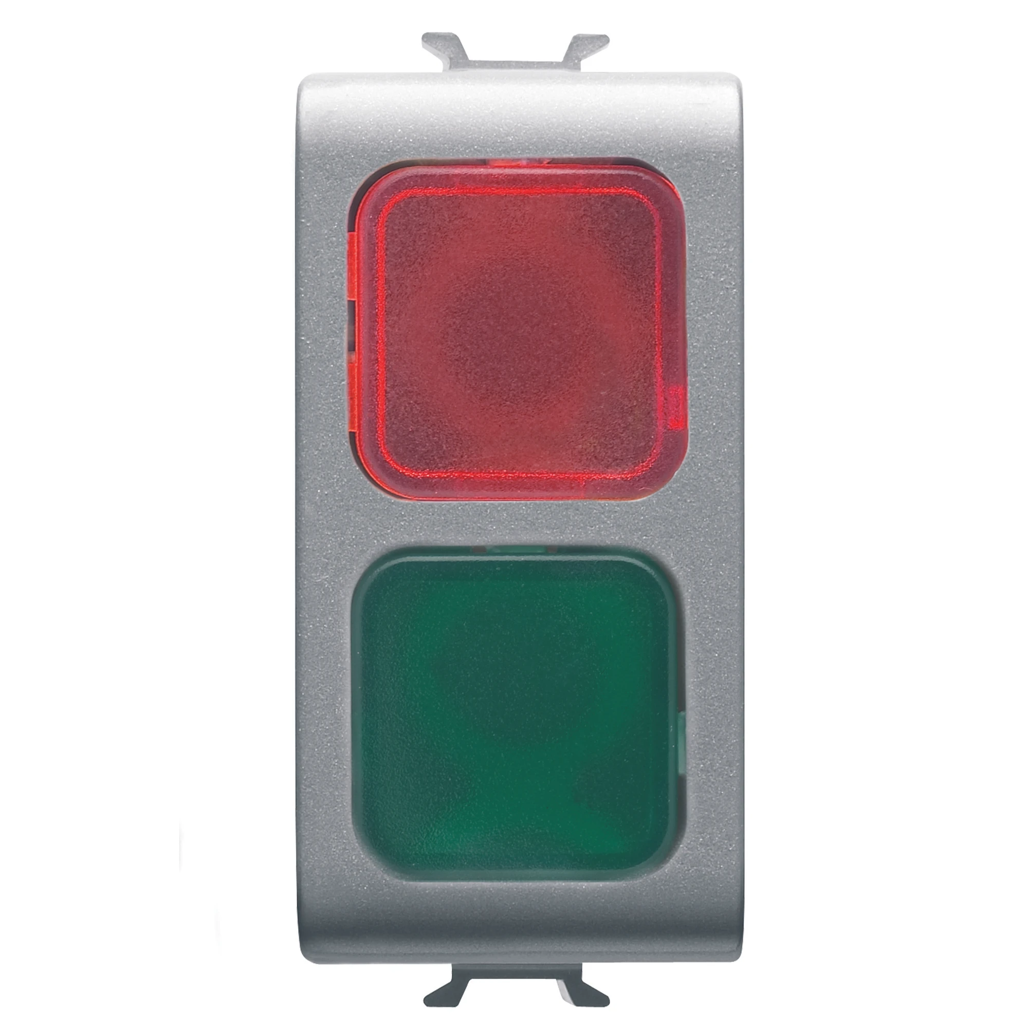 GEWISS GW14629 DOUBLE INDICATOR LAMP - RED/GREEN - 1 MODULE - TITANIUM - CHORUSMART (img_001) GEWISS GW14629 DOUBLE INDICATOR LAMP - RED/GREEN - 1 MODULE - TITANIUM - CHORUSMART (img_001)
