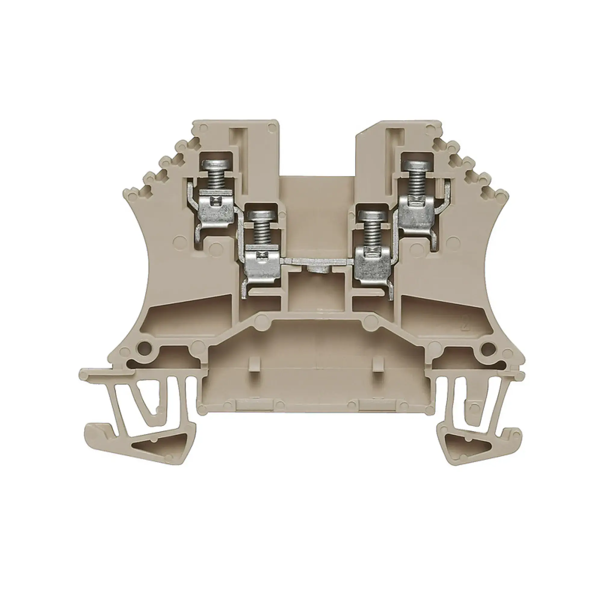 Weidmüller 1031400000 Feed-through terminal block, Screw connection, dark beige, 1.5 mm², 17.5 A, 800 V, Number of connections: 4 (img_001)