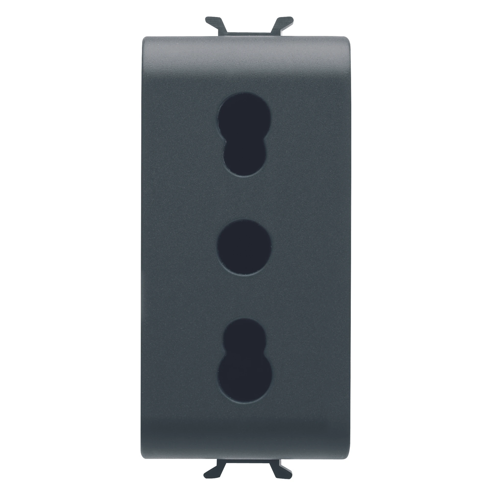 GEWISS GW12203 Steckdose 1M 2P+PE 16A P17-11 Italienischer Standard Schwarz (img_001) GEWISS GW12203 Steckdose 1M 2P+PE 16A P17-11 Italienischer Standard Schwarz (img_001)