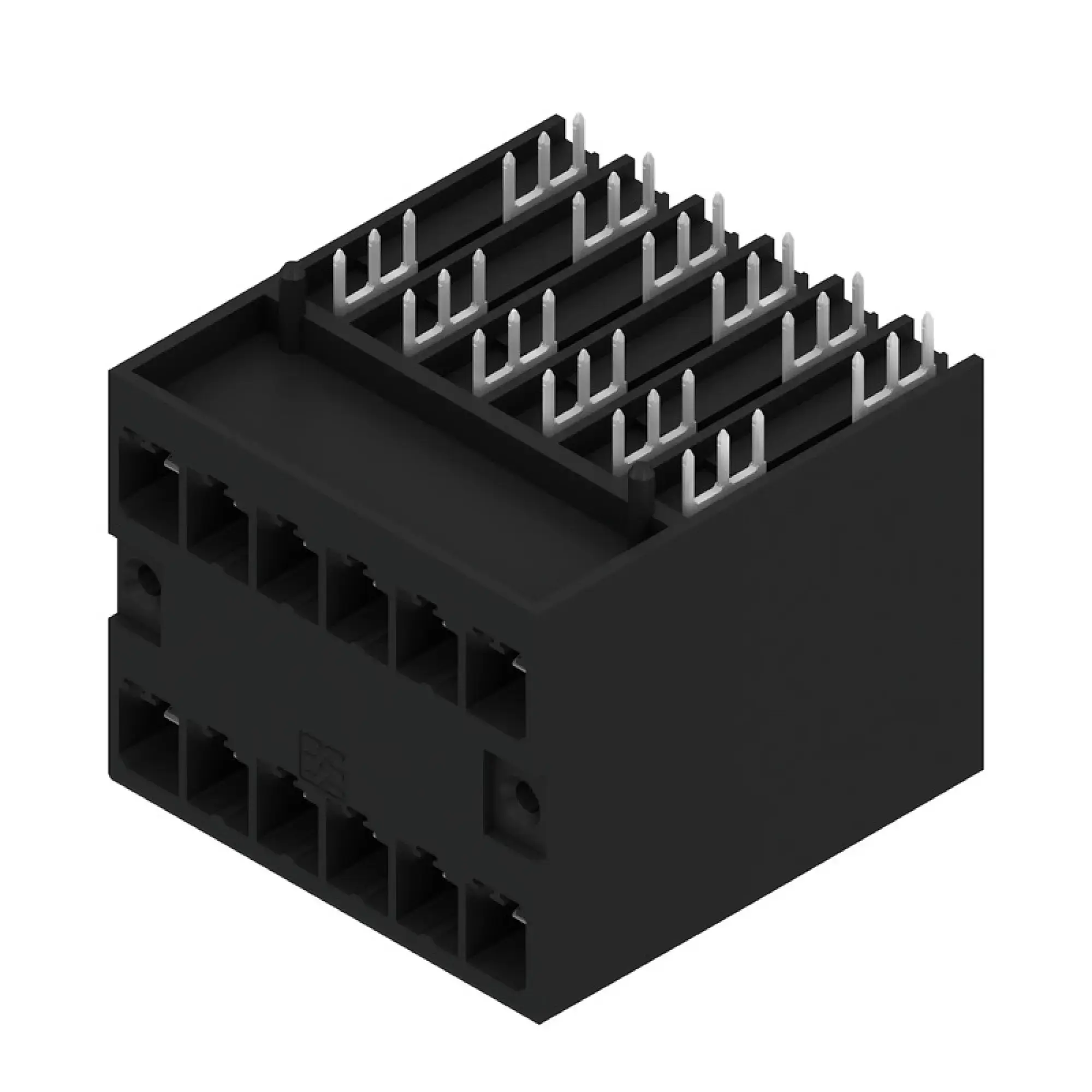 Weidmüller 2431550000 PCB connector (board connection), 630 V, 47 A, Pitch in mm: 7.62, Number of poles: 12, THT solder connection, Box (img_001)