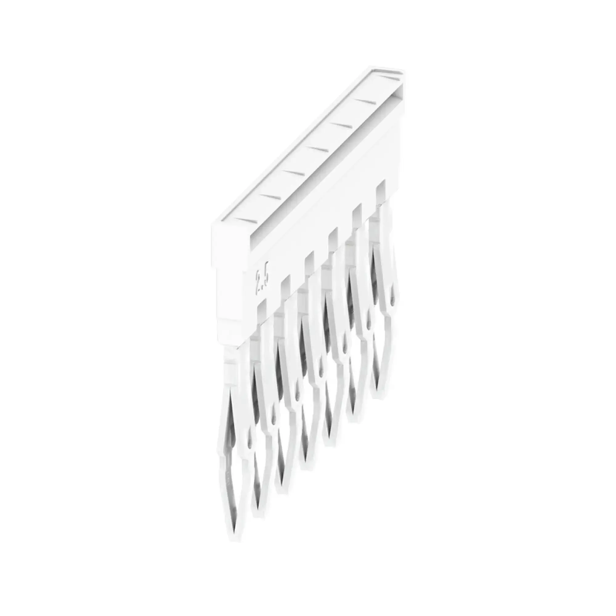 Weidmüller 2831610000 Cross-connector (terminal), Plugged, white, 24 A, Number of poles: 7, Pitch in mm: 5.10, Insulated: Yes, Width: 33.4 mm (img_001) Weidmüller 2831610000 Cross-connector (terminal), Plugged, white, 24 A, Number of poles: 7, Pitch in mm: 5.10, Insulated: Yes, Width: 33.4 mm (img_001)