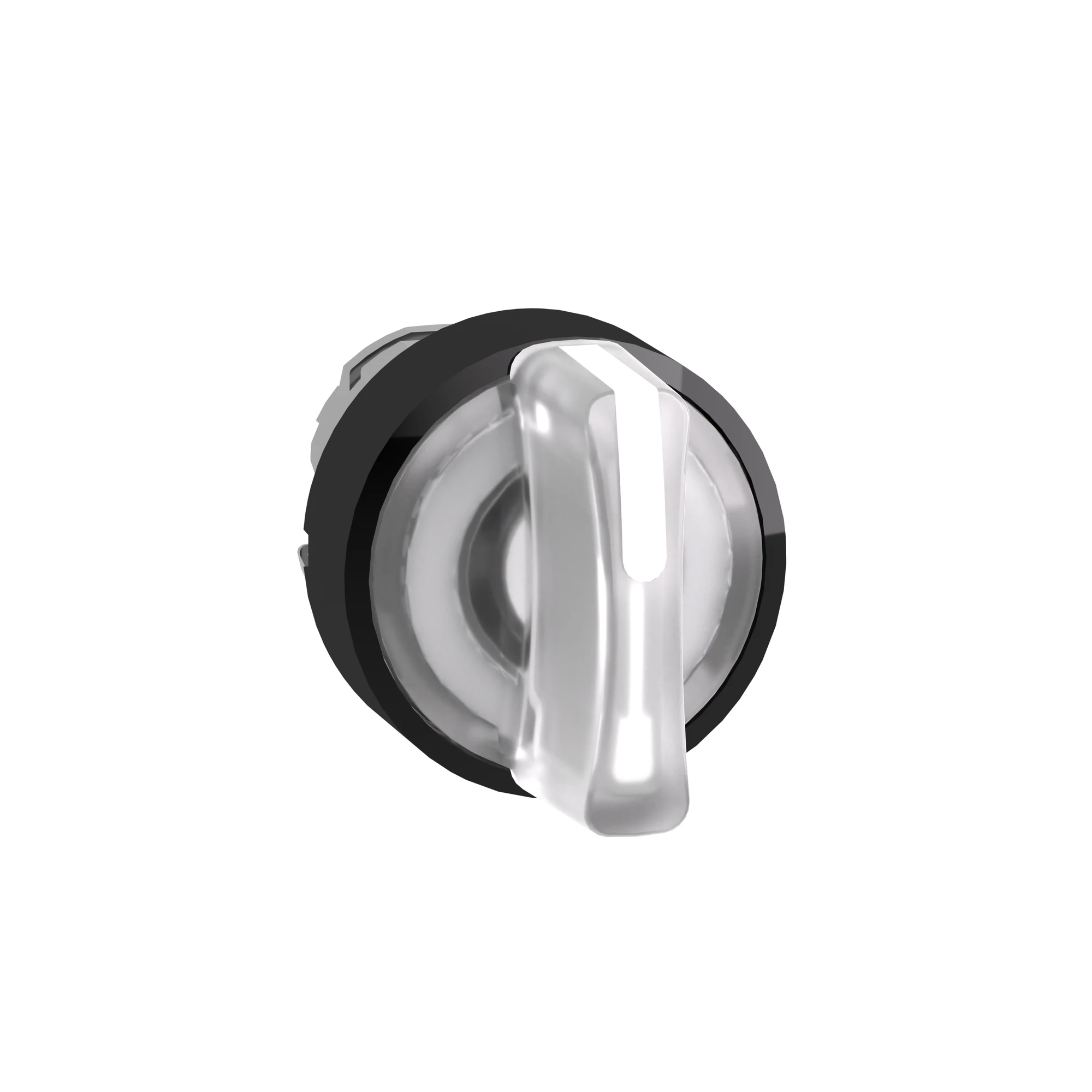 Schneider Electric ZB4BK13137 Illuminated Selector Switch, Front Element, Harmony XB4, Black Metal, 22mm, White, for Universal LED, 3 Positions, Latching (img_003)