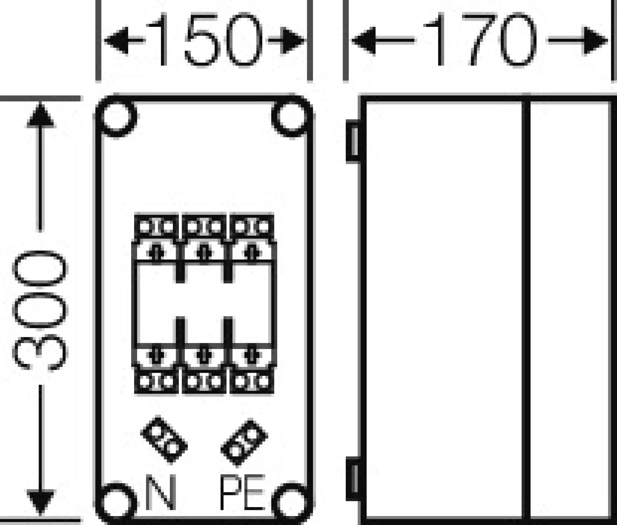Hensel 2000154 Mi-NH-Sicherungsgehäuse 1xNH 00 , 3polig, 125 A + PE + N Mi 4150 (img_003) Hensel 2000154 Mi-NH-Sicherungsgehäuse 1xNH 00 , 3polig, 125 A + PE + N Mi 4150 (img_003)