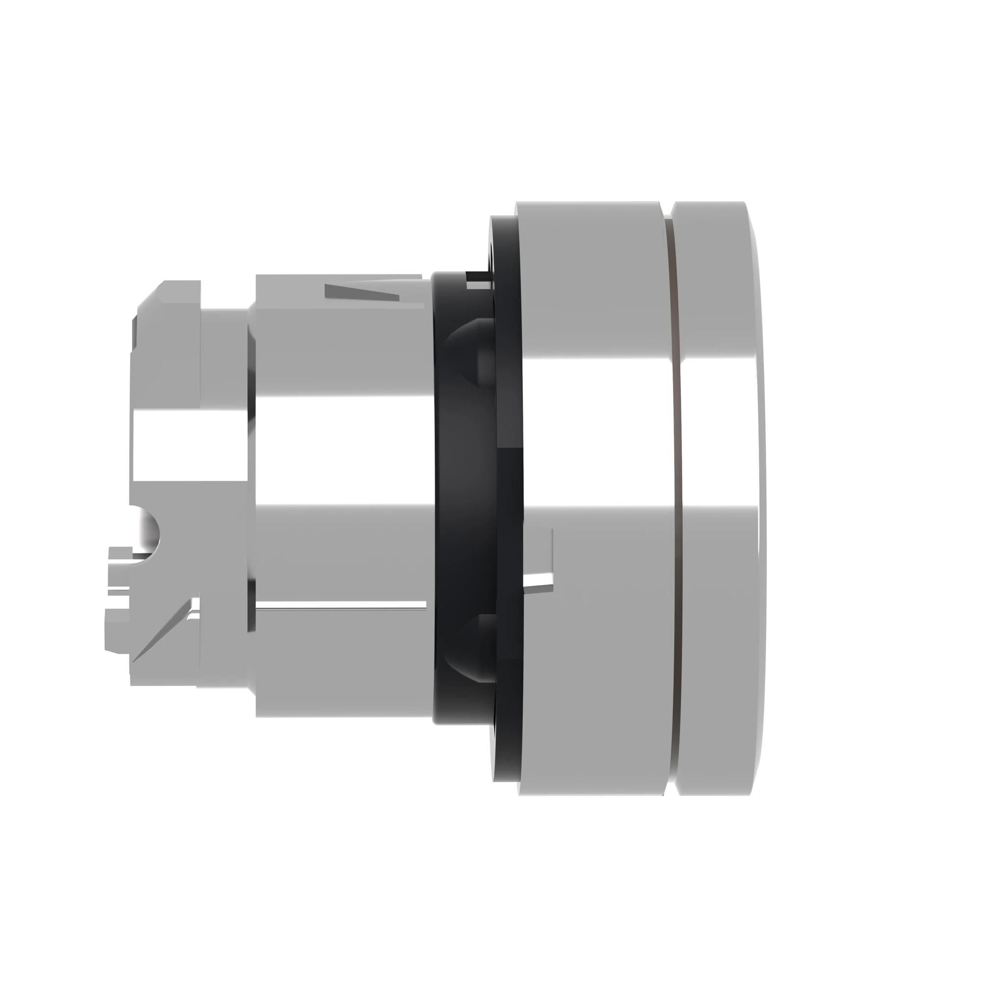 Schneider Electric ZB4BH013 Illuminated pushbutton, front element, Harmony XB4, metal, 22mm, white, unlabeled, for universal LED, latching (img_003)