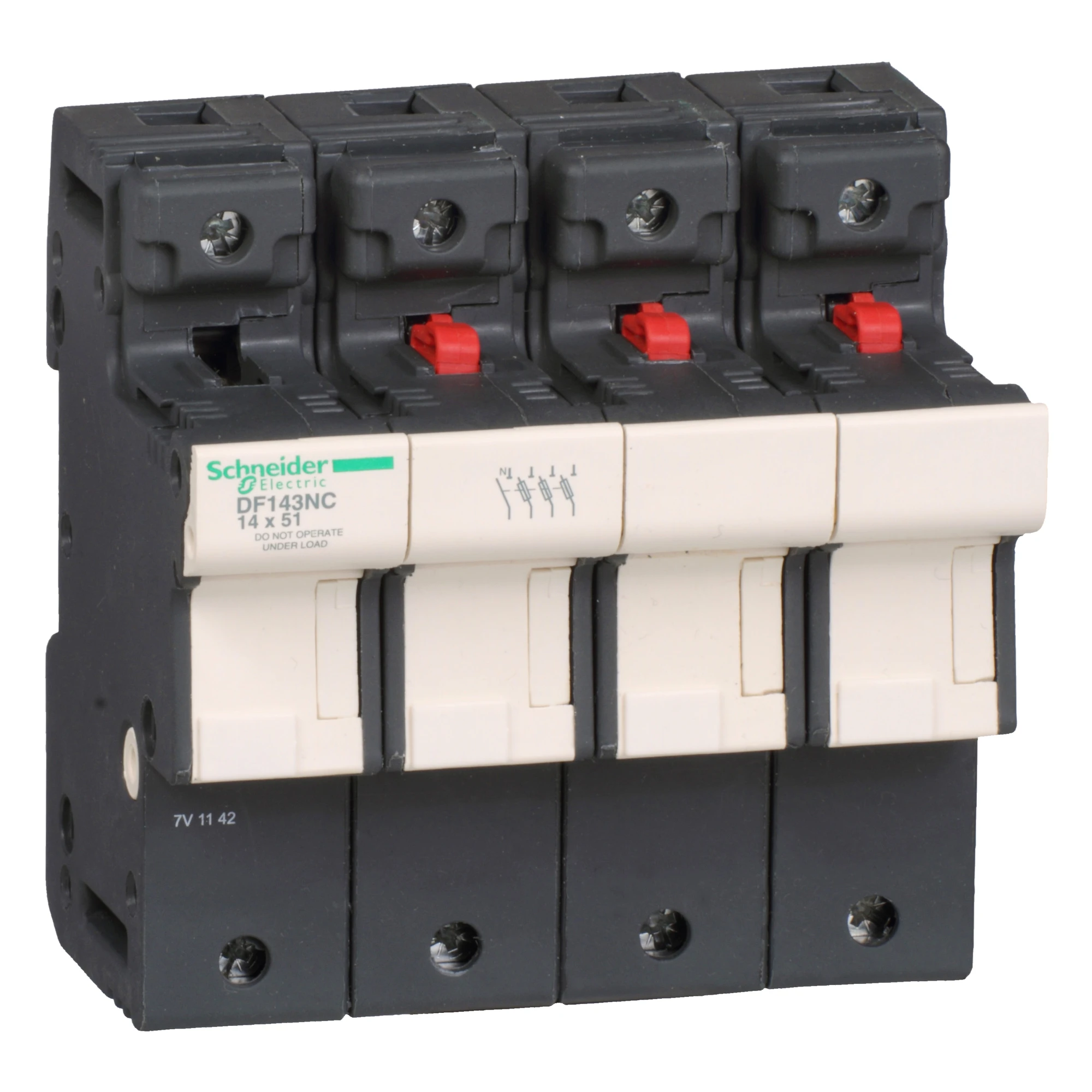 Schneider Electric DF143NC Fuse holder TeSys 3p N 50A, fuse size 14x51mm (img_001) Schneider Electric DF143NC Fuse holder TeSys 3p N 50A, fuse size 14x51mm (img_001)