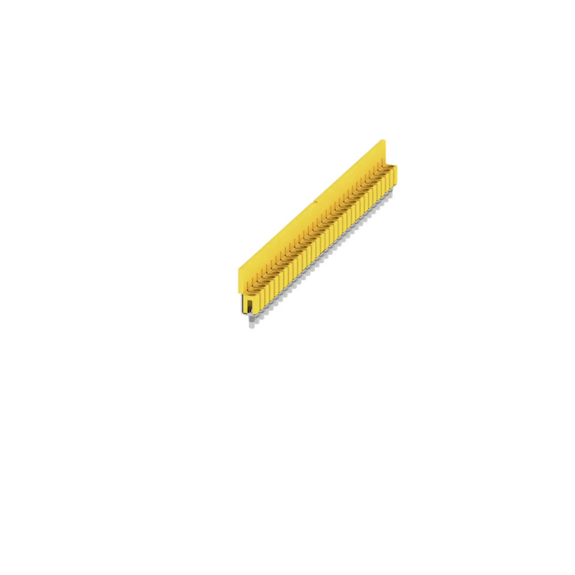 Weidmüller 1577600000 Cross-connector (terminal), when screwed in, yellow, 32 A, Number of poles: 32, Pitch in mm: 5.10, Insulated: Yes, Width: 7 mm (img_001)