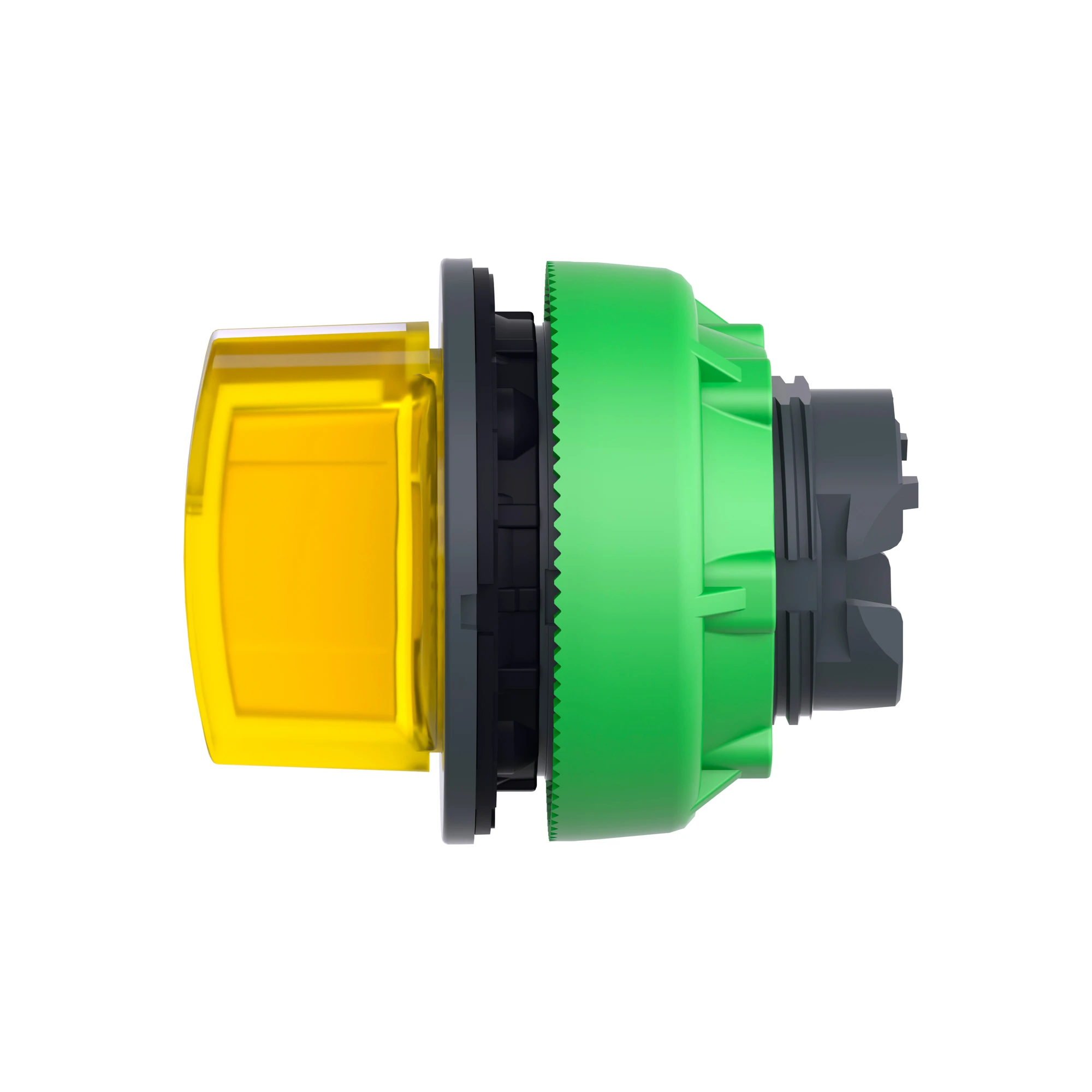 Schneider Electric ZB5FK1383 Illuminated selector switch, front element, Harmony XB5F, plastic, 30mm, yellow, for universal LED, 3 positions, latching (img_007)