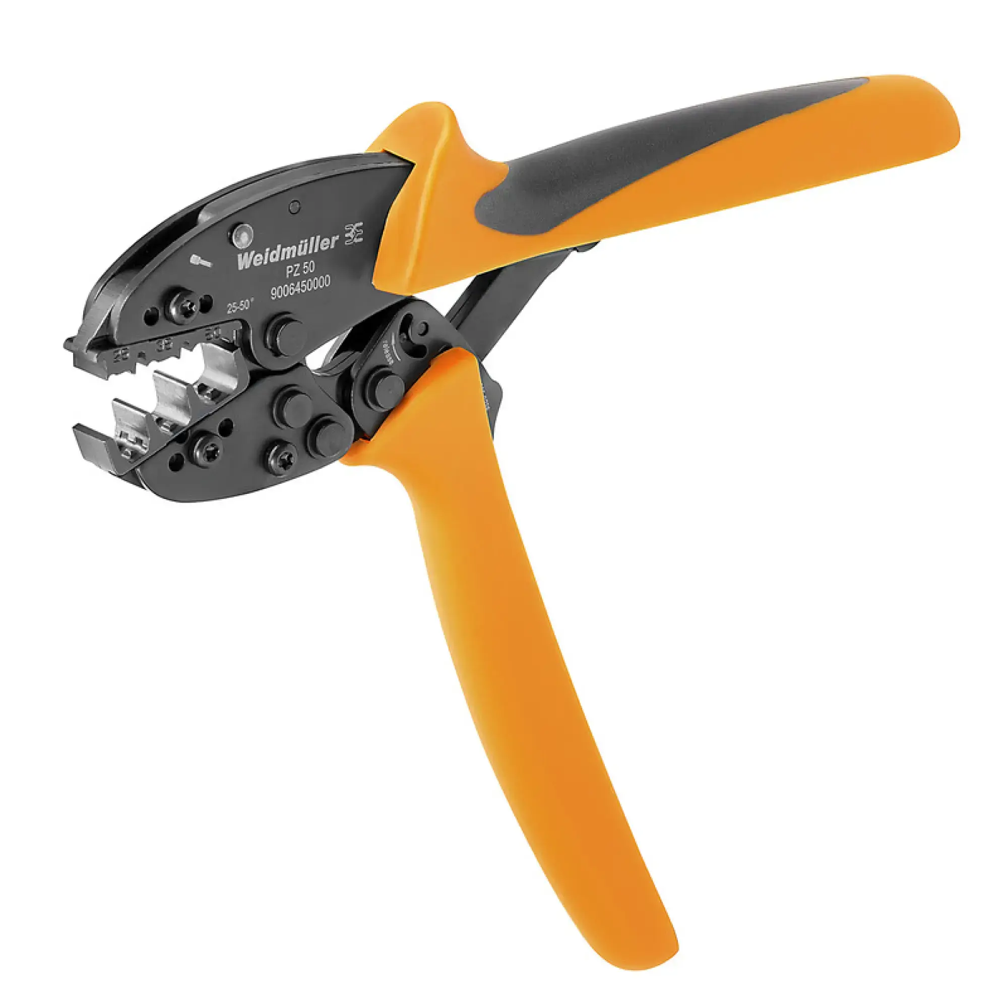 Weidmüller 9006450000 Crimping tool, Wire-end ferrules with/without plastic collars, 25 mm², 50 mm², Indent crimp (img_001) Weidmüller 9006450000 Crimping tool, Wire-end ferrules with/without plastic collars, 25 mm², 50 mm², Indent crimp (img_001)