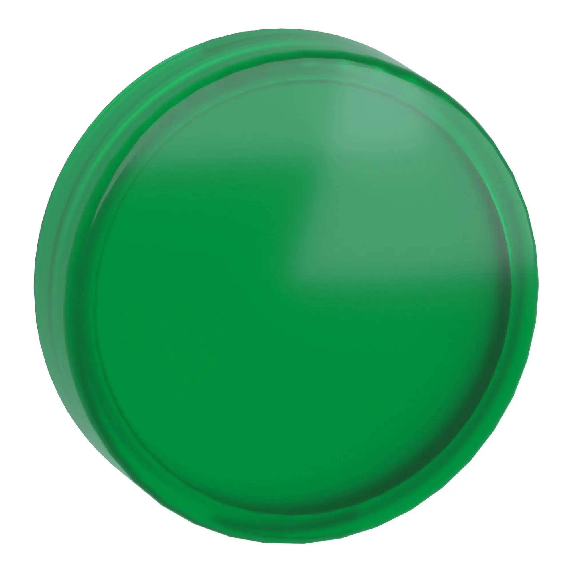 Schneider Electric ZBV0133 Cap, pilot light, Harmony XB5 and XB4, green, 22mm, for universal LED, smooth, unmarked (img_008)