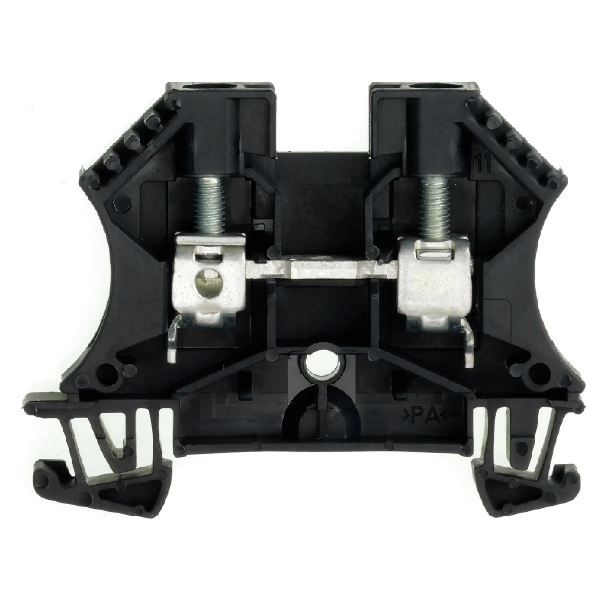 Weidmüller 1020210000 Feed-through terminal block, Screw connection, black, 6 mm², 41 A, 800 V, Number of connections: 2 (img_001)