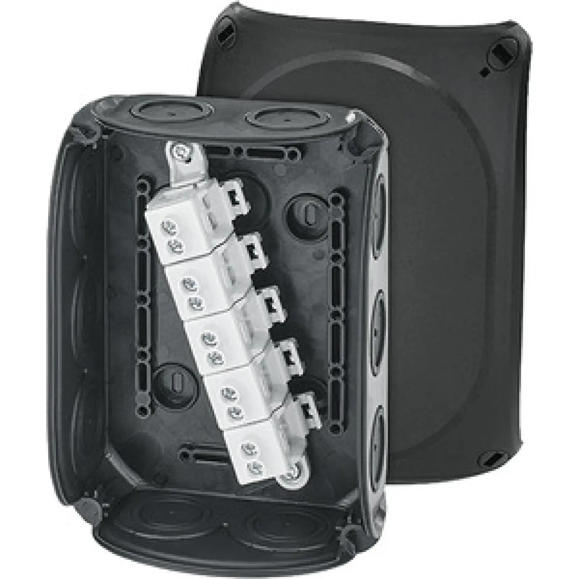 Hensel 62000302 Kabelabzweigkasten 2,5-10 qmm 3phasig, 16 qmm 1phasig, 5pol. Klemme DK 1010 B (img_001)