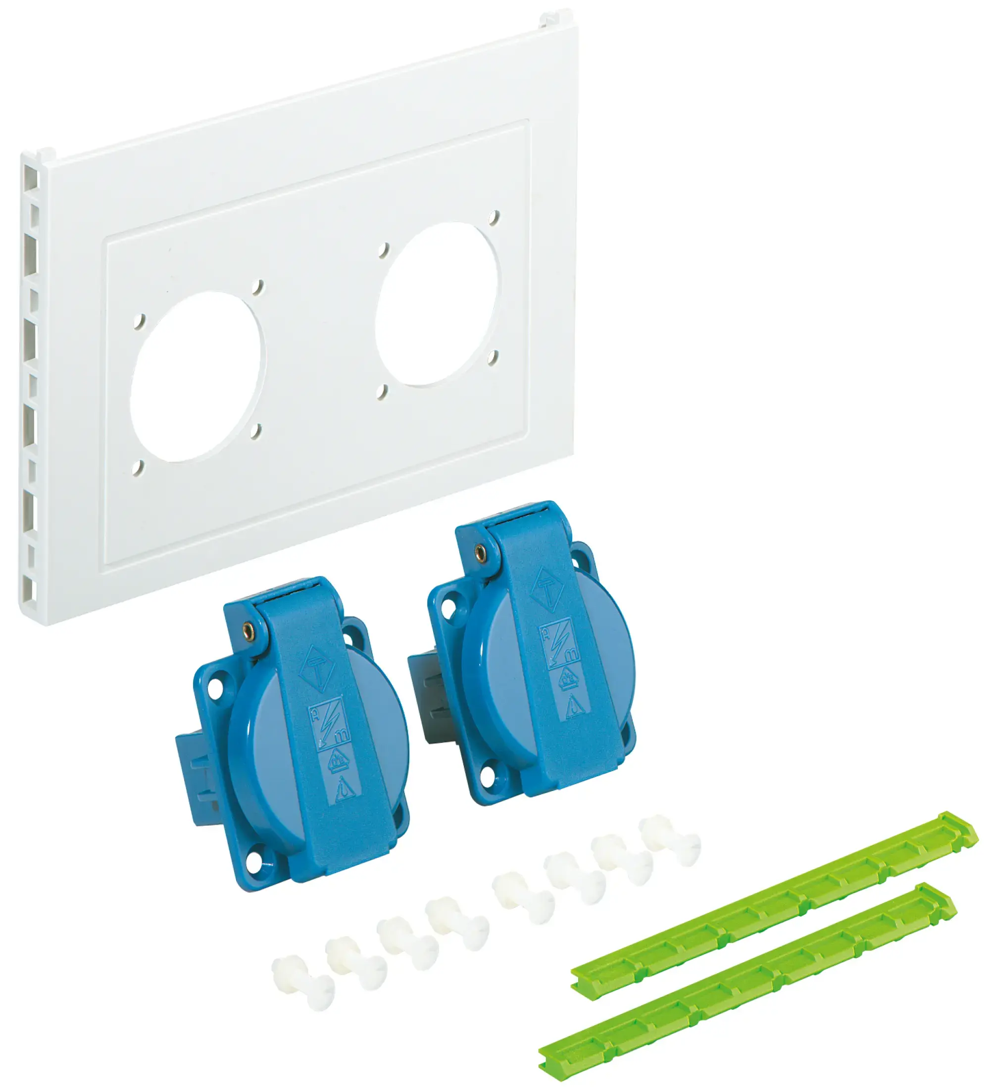 Spelsberg 07227001 Socket flange, Type of protection IP44, Impact strength IK08, Protection class II, Halogen free (img_001)