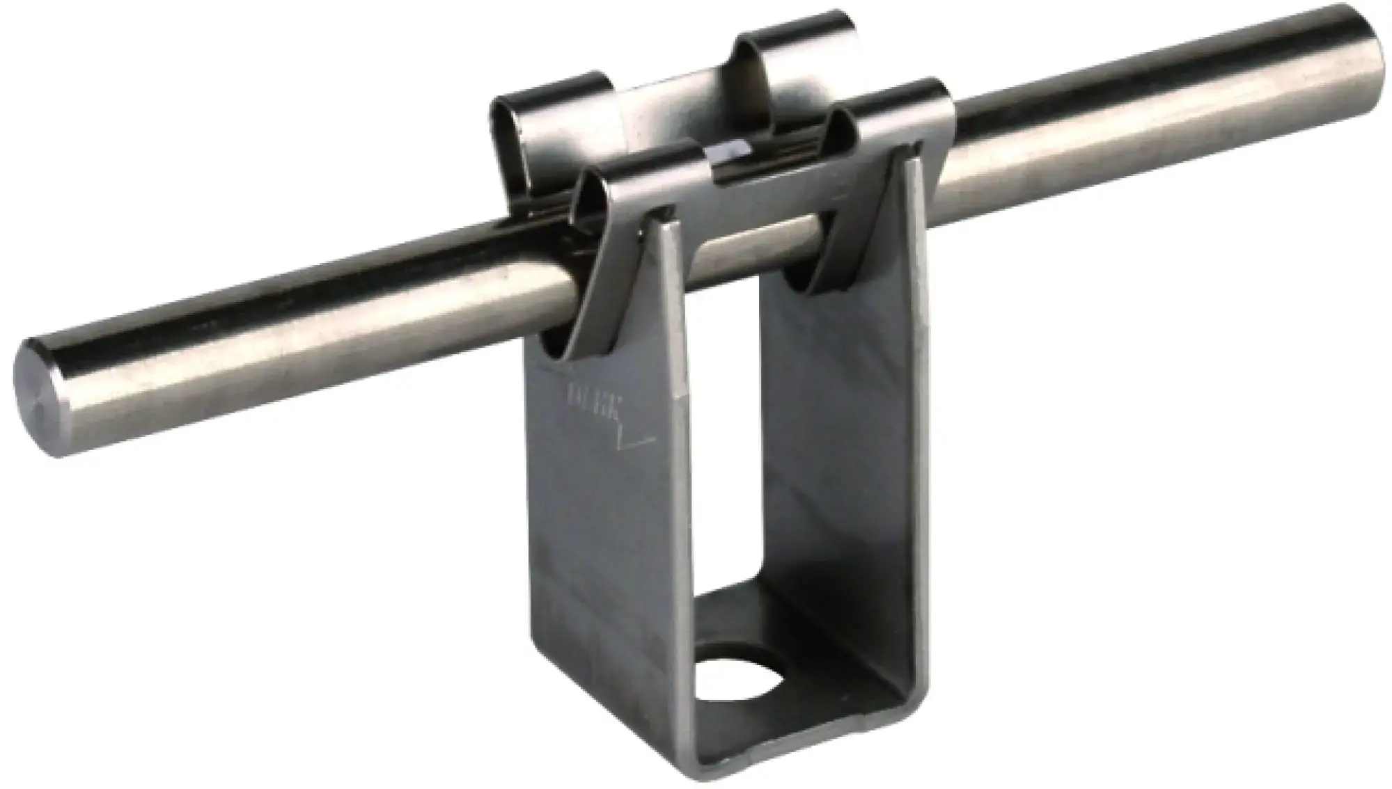 Dehn 207029 Conductor holder DEHNgrip StSt for Rd 8mm H 32mm with fixing bore 7.8mm (img_001)