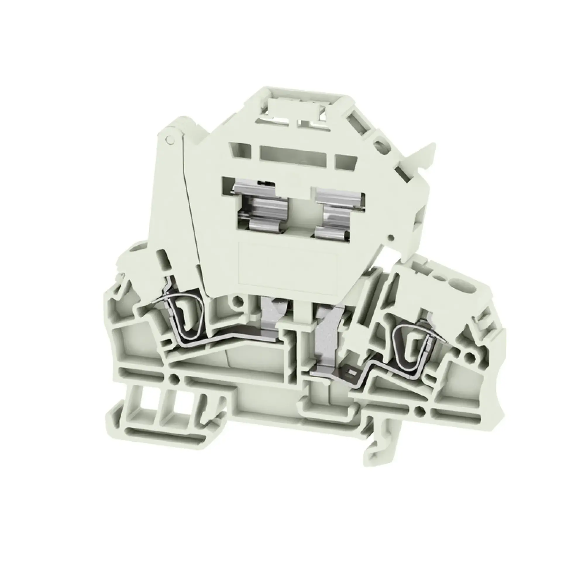 Weidmüller 1315840000 Fuse terminal, Tension-clamp connection, grey, 2.5 mm², 6.3 A, 500 V, Number of connections: 2, Number of levels: 1, TS 35 (img_001)
