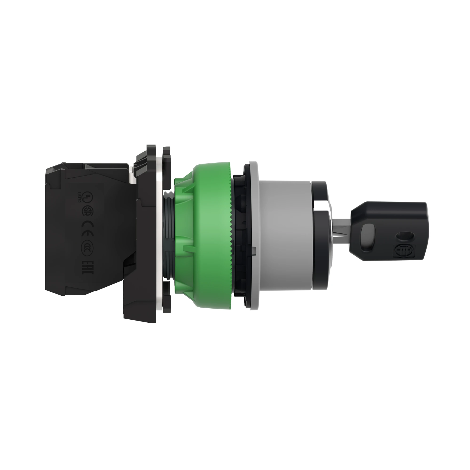 Schneider Electric XB5FG41C0 Key switch, Harmony XB5F, plastic, light grey, black, 2 positions, 30mm, latching, Ronis 455, 1S (img_002) Schneider Electric XB5FG41C0 Key switch, Harmony XB5F, plastic, light grey, black, 2 positions, 30mm, latching, Ronis 455, 1S (img_002)