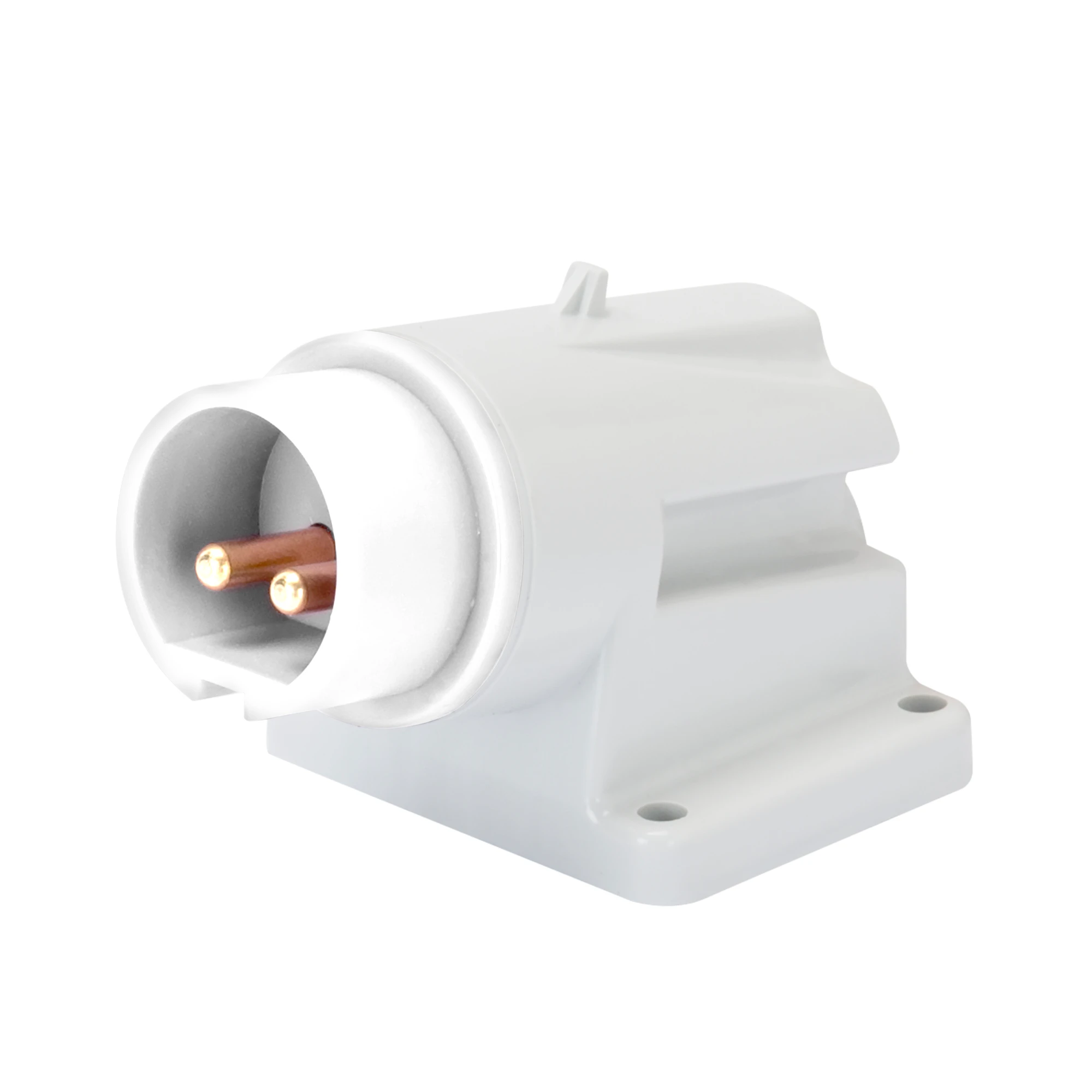 GEWISS GW60476 90° ANGLED SURFACE MOUNTING INLET - IP44 - 3P 32A 40-50V 50-60HZ - WHITE - 12H - SCREW WIRING (img_001)