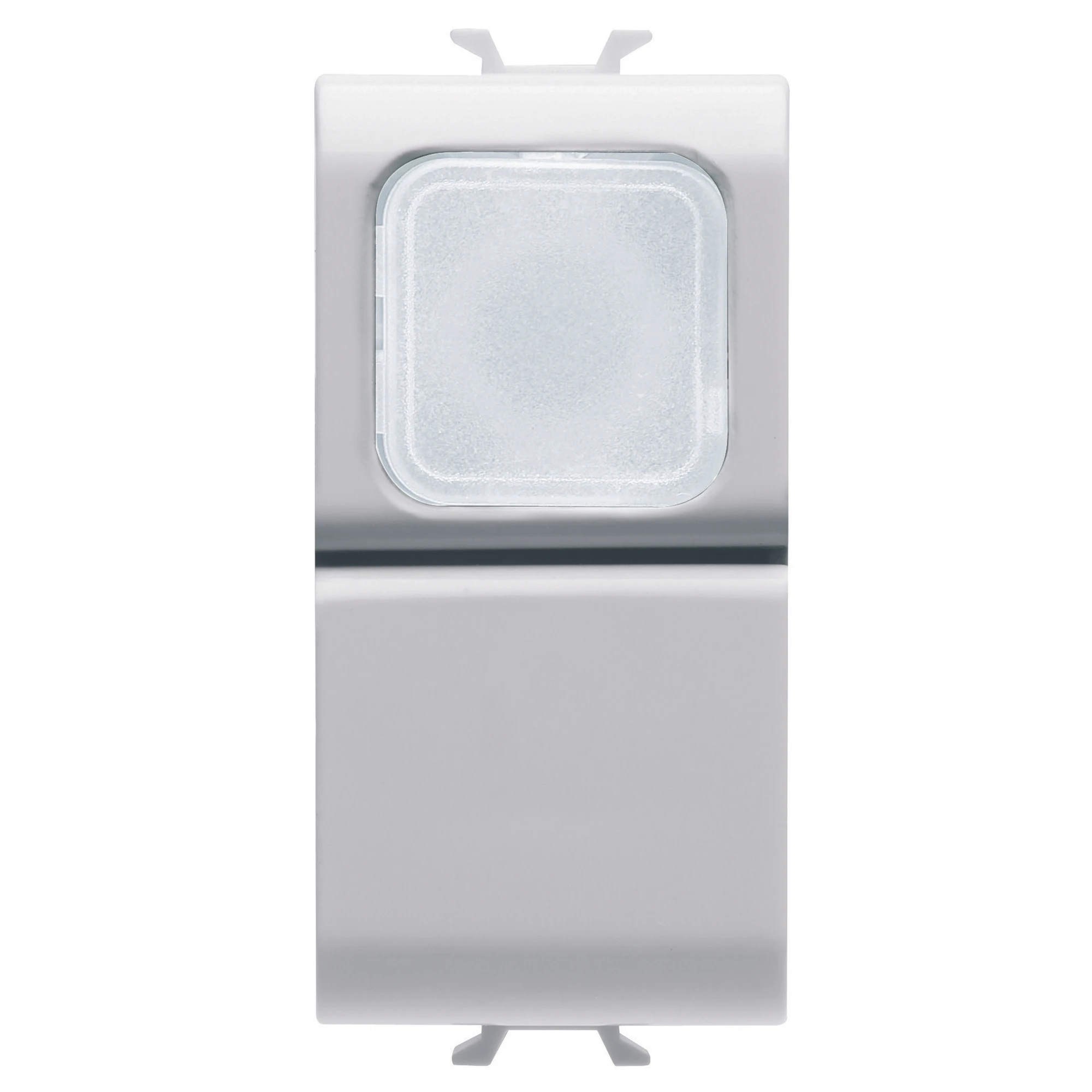 GEWISS GW10144 PUSH-BUTTON 1P 250V ac - NO 16A - OPAL DIFFUSER - 1 MODULE - GLOSSY WHITE - CHORUSMART (img_001)
