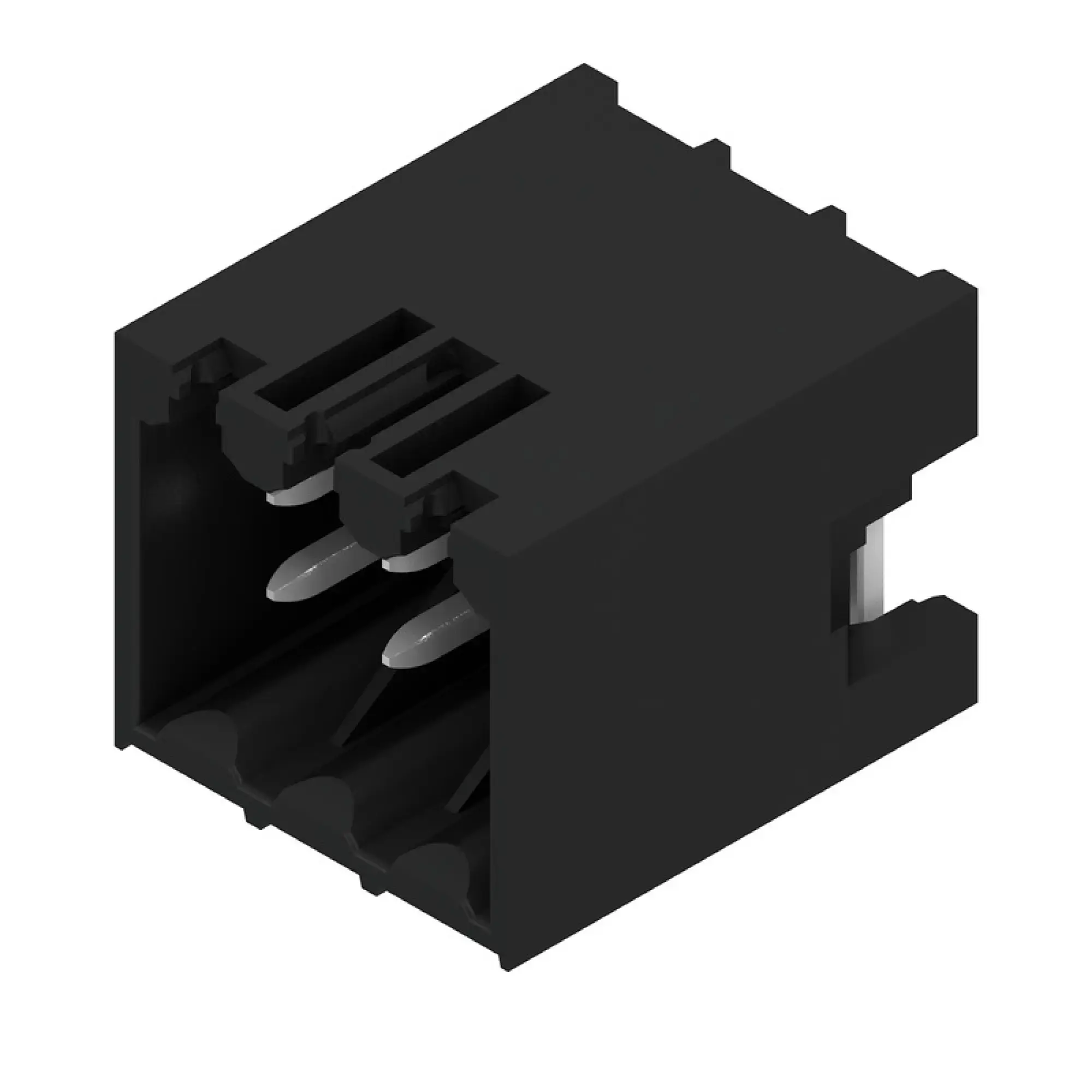 Weidmüller 1045010000 PCB connector (board connection), 125 V, 10 A, Pitch in mm: 3.50, Number of poles: 6, THT/THR solder connection, Tape S2L-SMT 3.50/06/90G 1.5SN BK RL (img_001)