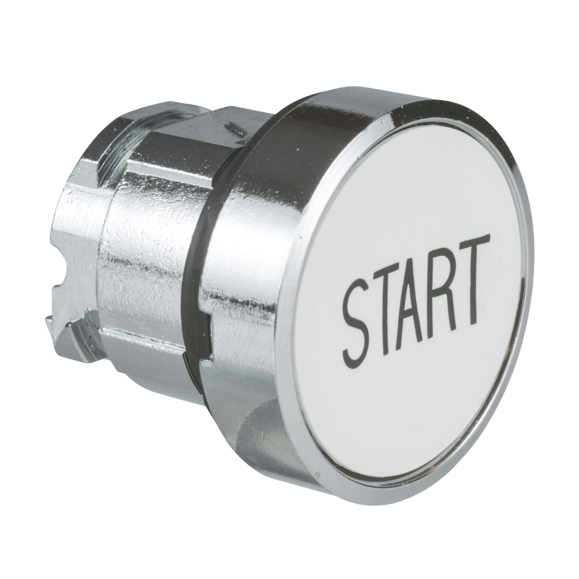 Schneider Electric ZB4BA133 Push button, front element, Harmony XB4, metal, 22mm, white, labeled START, momentary (img_001) Schneider Electric ZB4BA133 Push button, front element, Harmony XB4, metal, 22mm, white, labeled START, momentary (img_001)