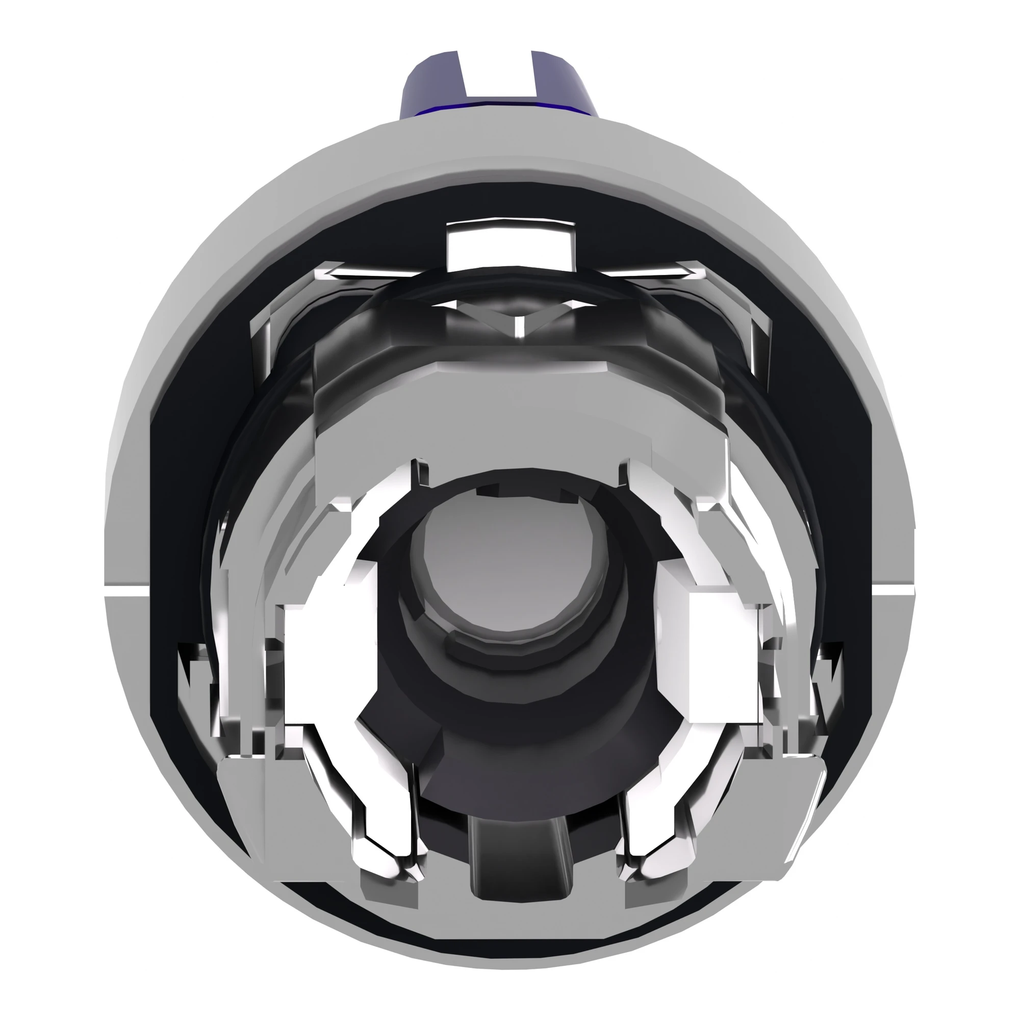 Schneider Electric ZB4BK1563 Illuminated Selector Switch, Front Element, Harmony XB4, Metal, 22mm, Blue, for Universal LED, 3 Positions, Center Retained (img_002)