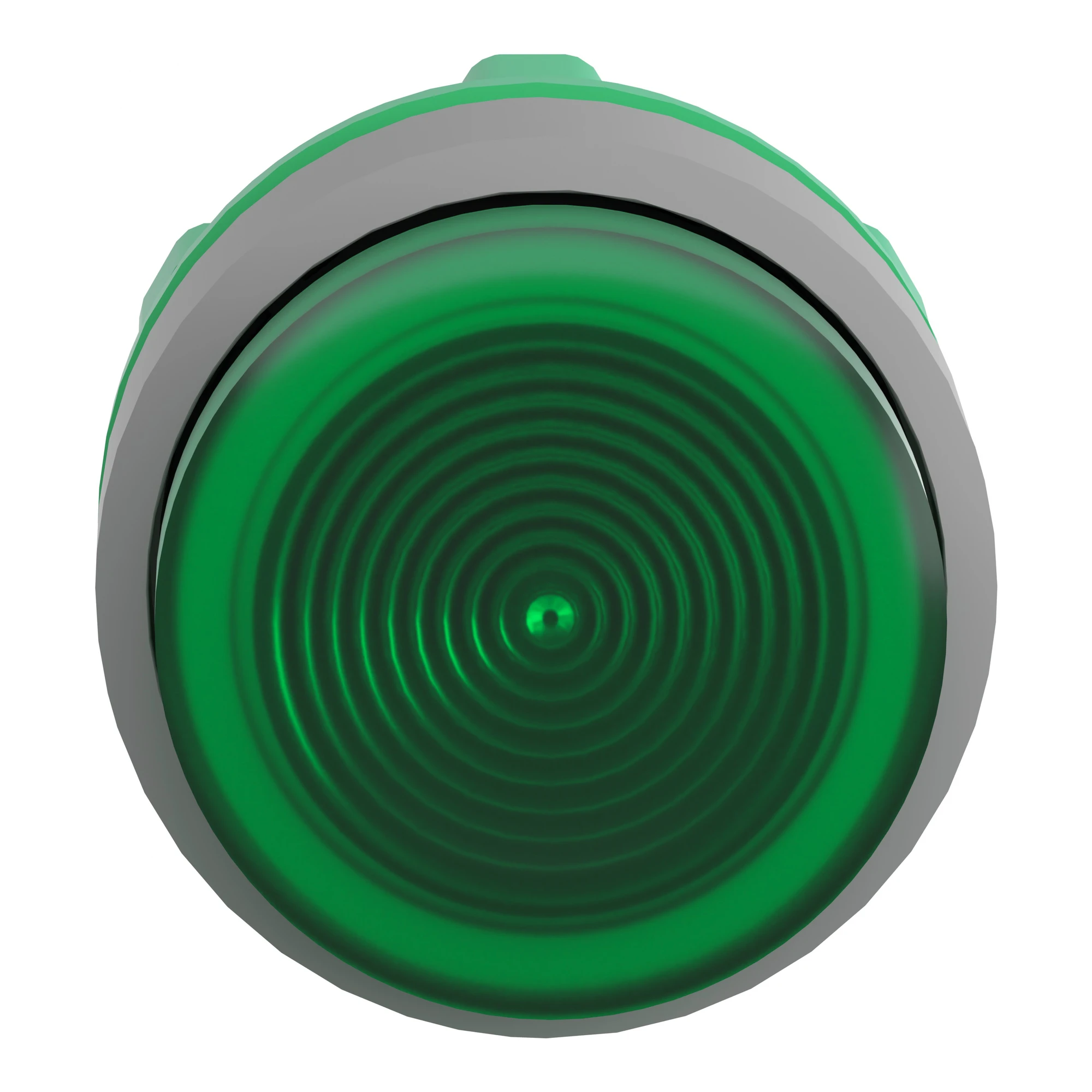 Schneider Electric ZB5AW133SC0 Illuminated push button, front element, Harmony XB5, plastic, 22mm, green, protruding, for universal LED, grooved (img_004)