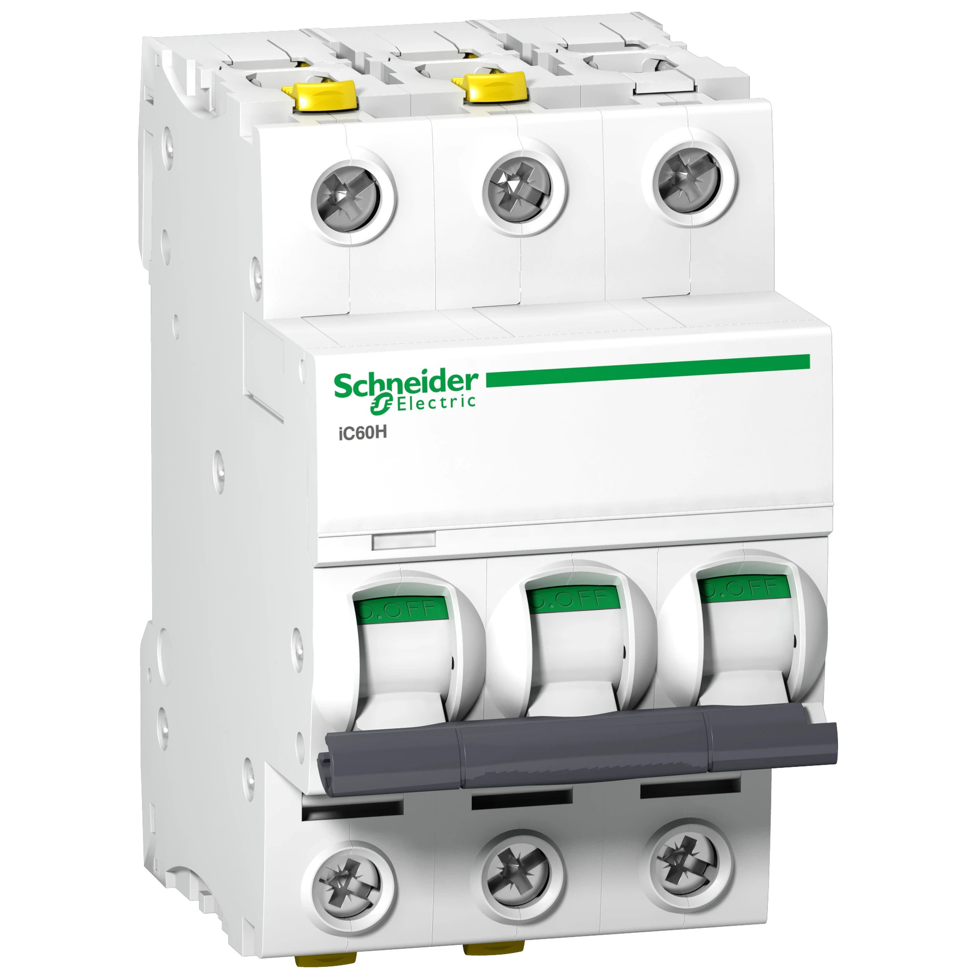Schneider Electric A9F08332 Circuit Breaker iC60H, 3P, 32A, D Characteristic (img_001) Schneider Electric A9F08332 Circuit Breaker iC60H, 3P, 32A, D Characteristic (img_001)
