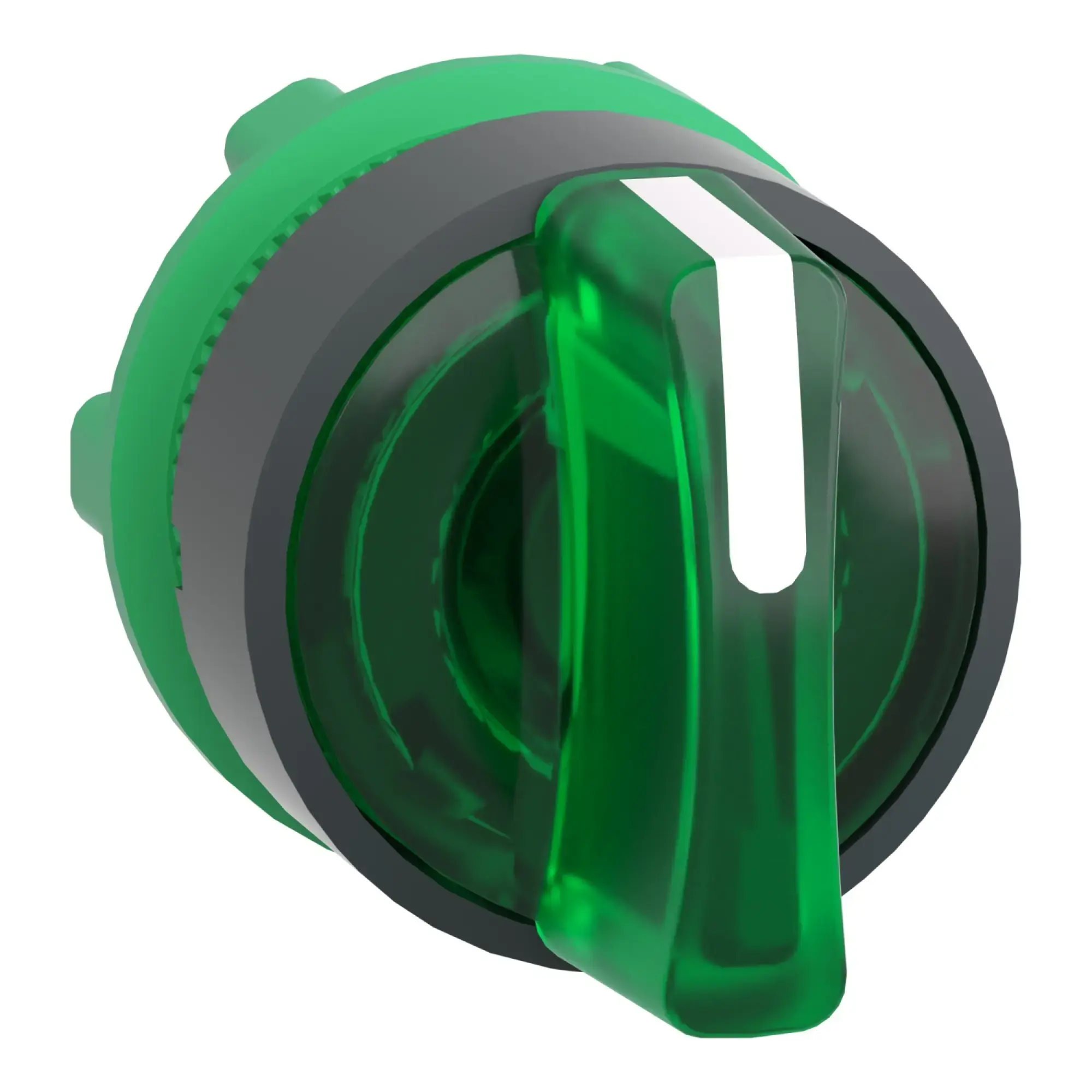 Schneider Electric ZB5AK1533 Illuminated selector switch, front element, Harmony XB5, plastic, 22mm, green, for universal LED, 3 positions, center detent (img_009)
