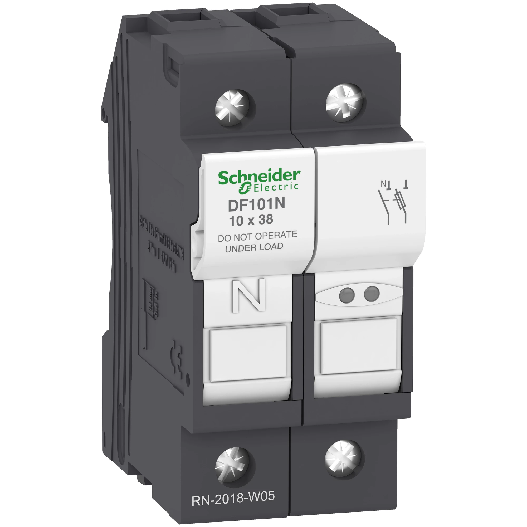 Schneider Electric DF101N Fuse holder TeSys 1p N 32A, fuse size 10x38mm (img_001)