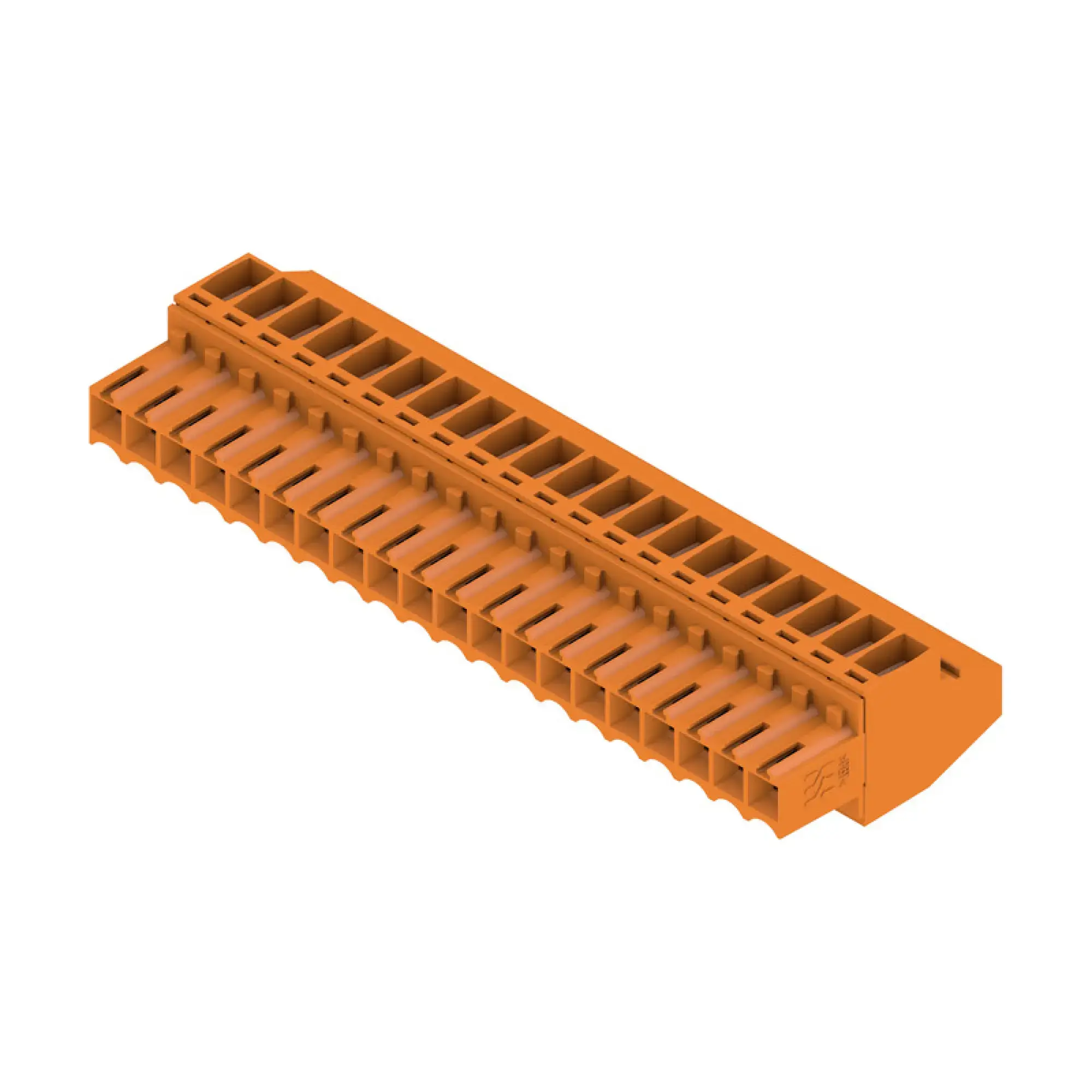 Weidmüller 1638730000 PCB connector (wire connection), 160 V, 12 A, Pitch in mm: 3.50, 1.5 mm², Number of poles: 20, Clamping yoke connection, Box (img_001)
